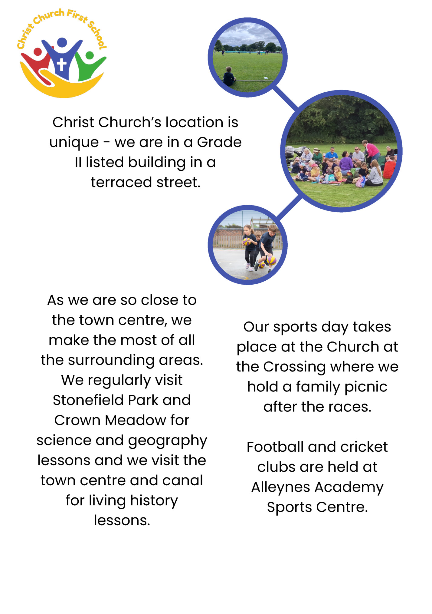 Christ Church’s location is Christ Church’s location is