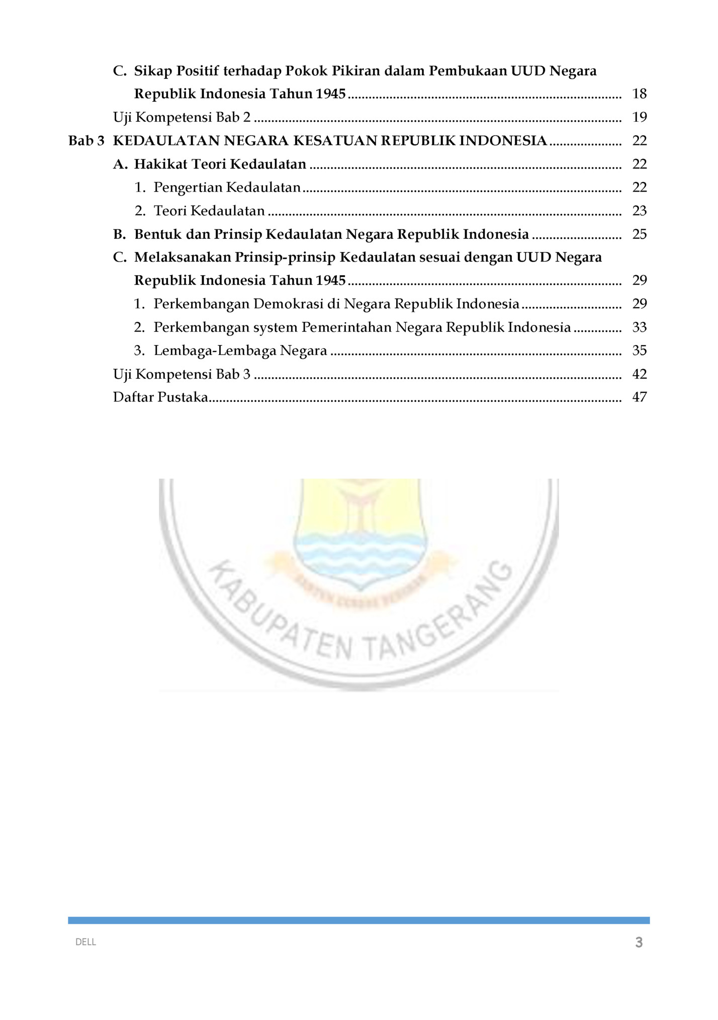 C. Sikap Positif terhadap Pokok Pikiran dalam Pembukaan UUD Negara