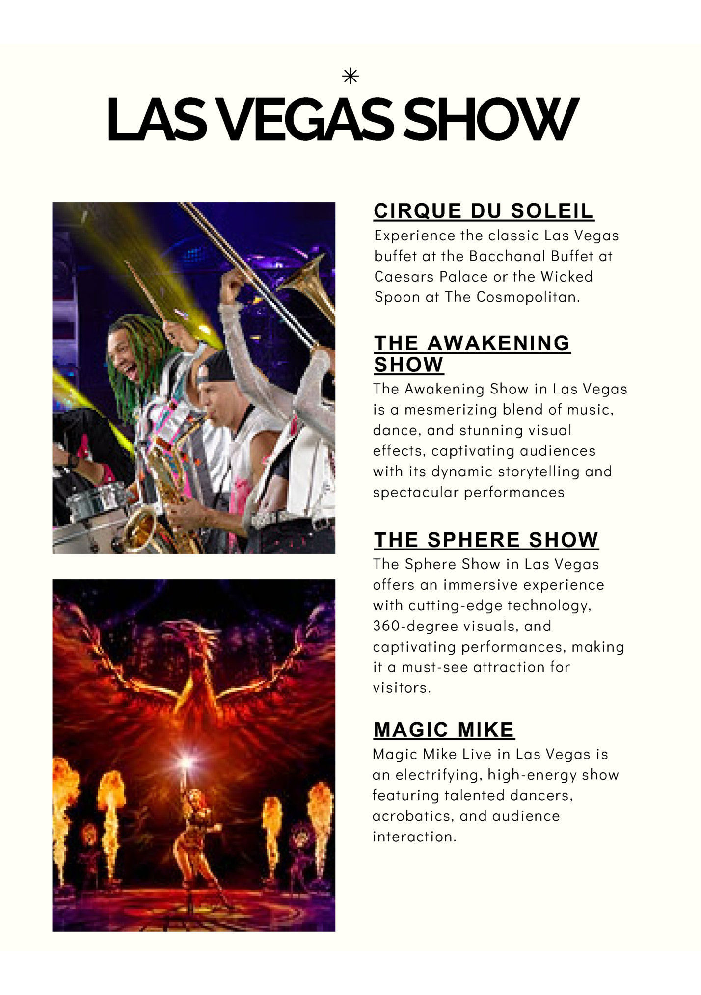 LAS VEGAS SHOW LAS VEGAS SHOW