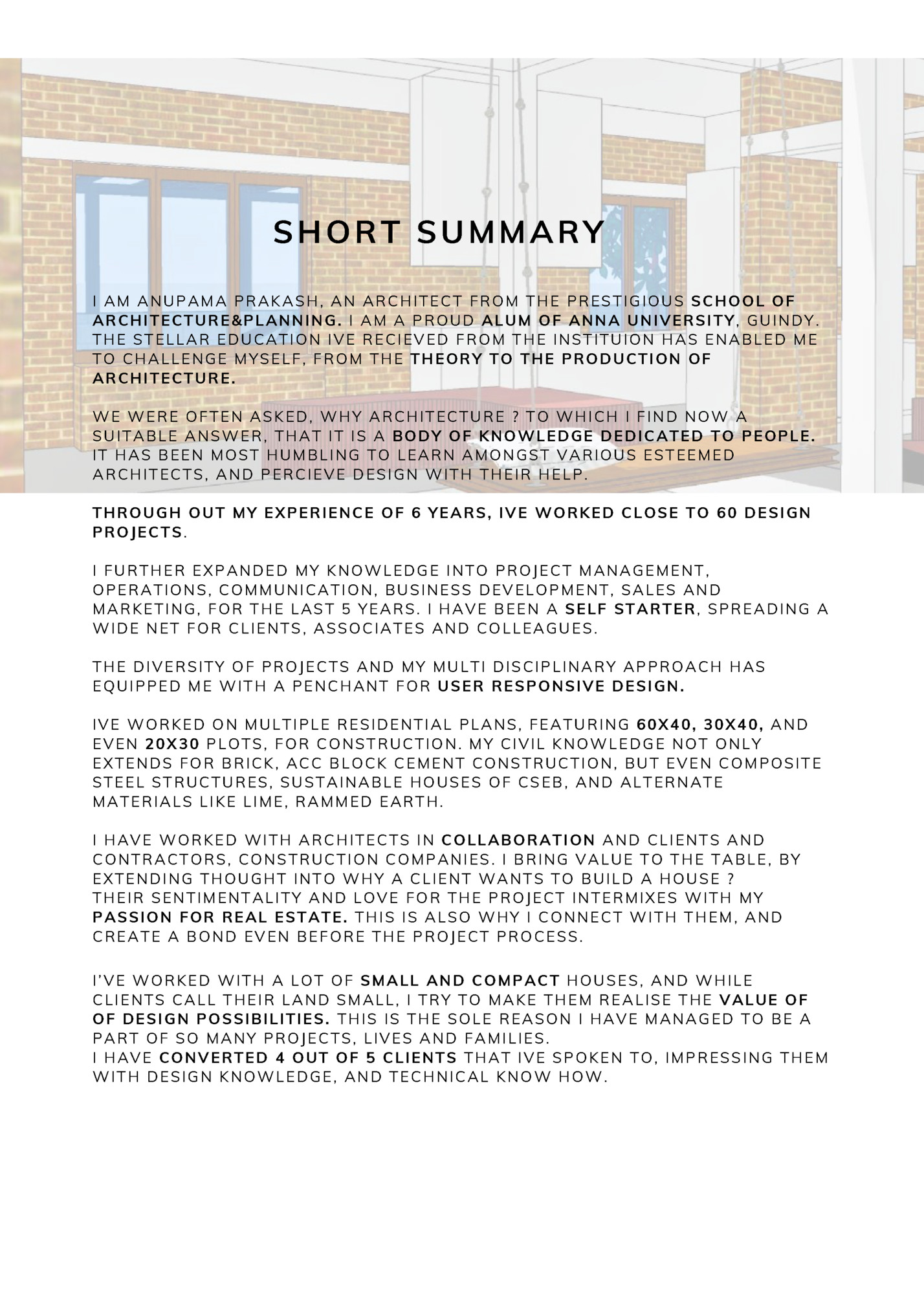 SHORT SUMMARY SHORT SUMMARY