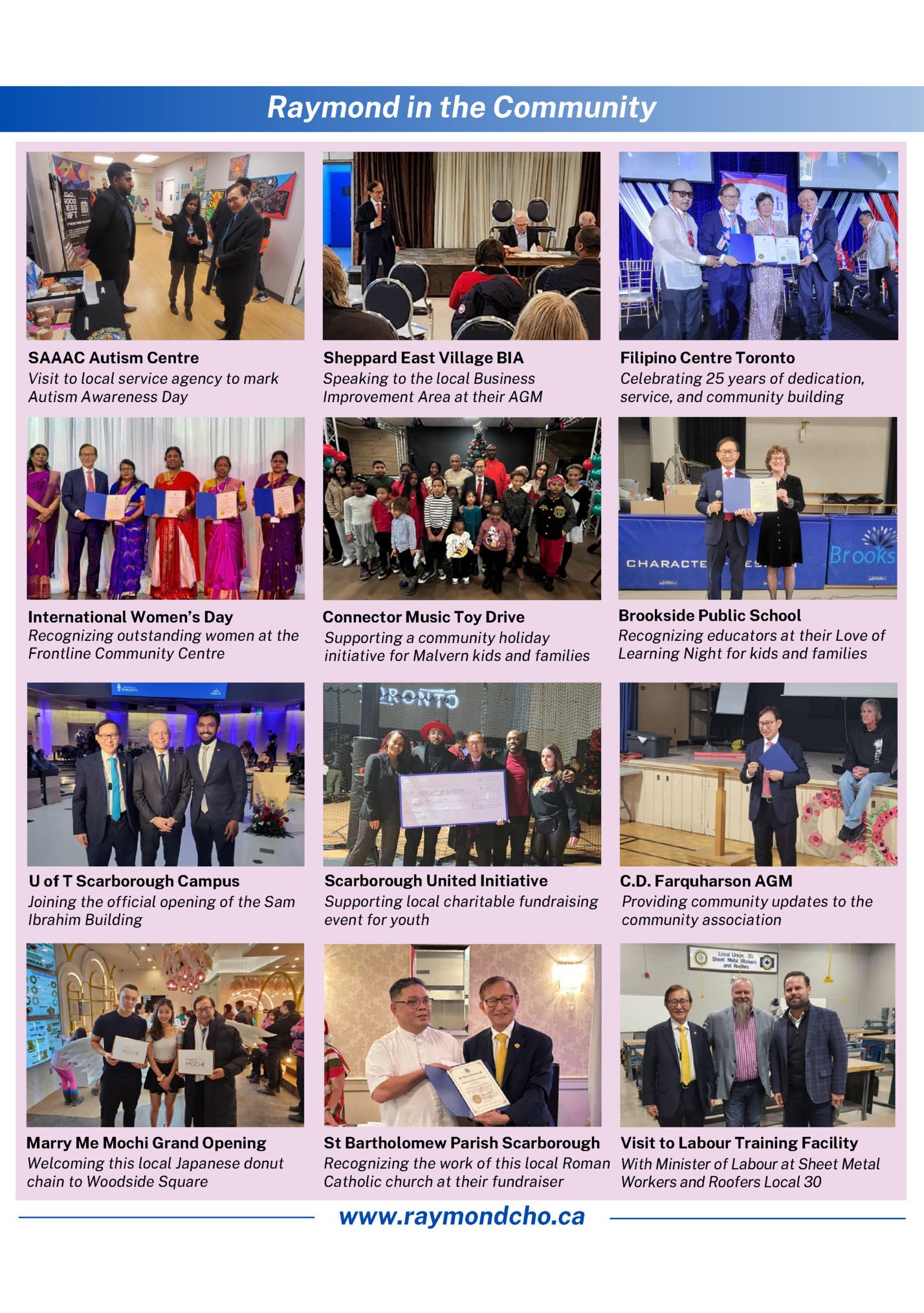 Raymond in the Community Raymond in the Community