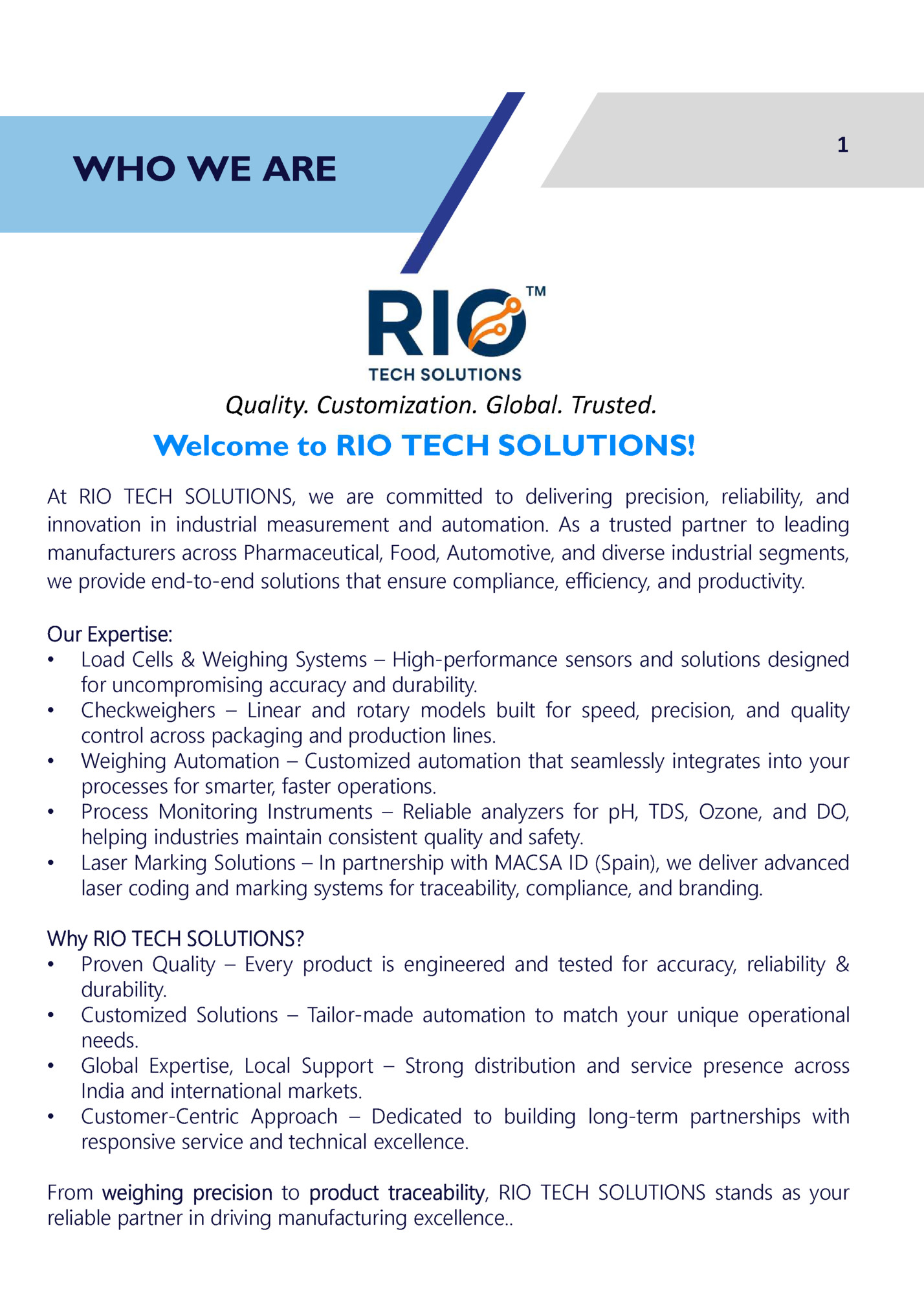 WHO WE ARE WHO WE ARE