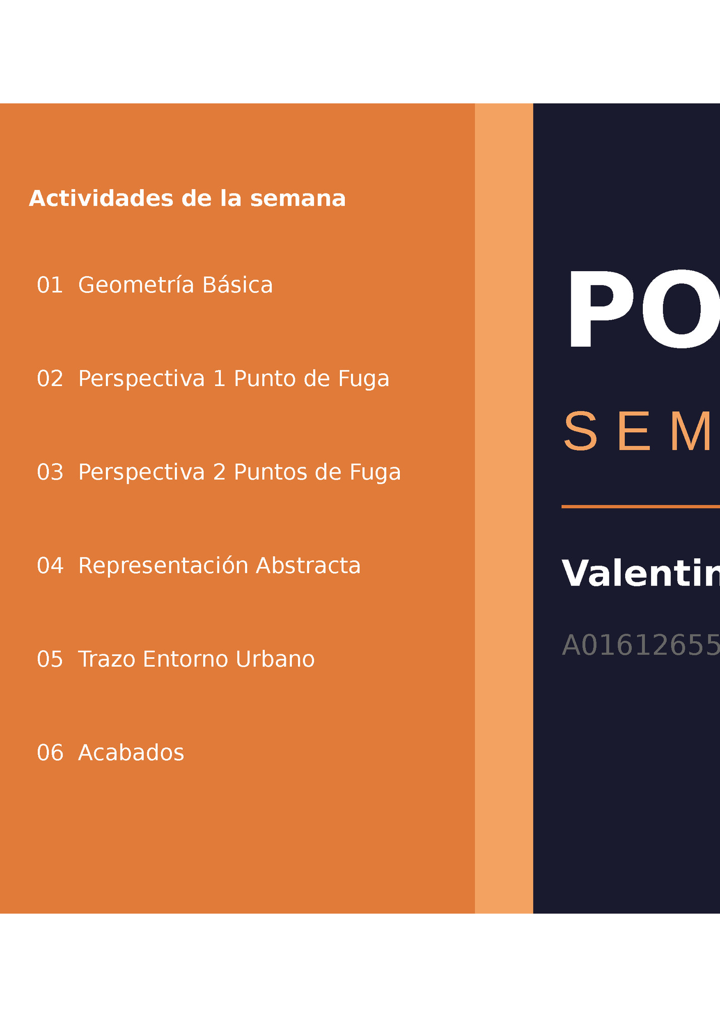 Actividades de la semana