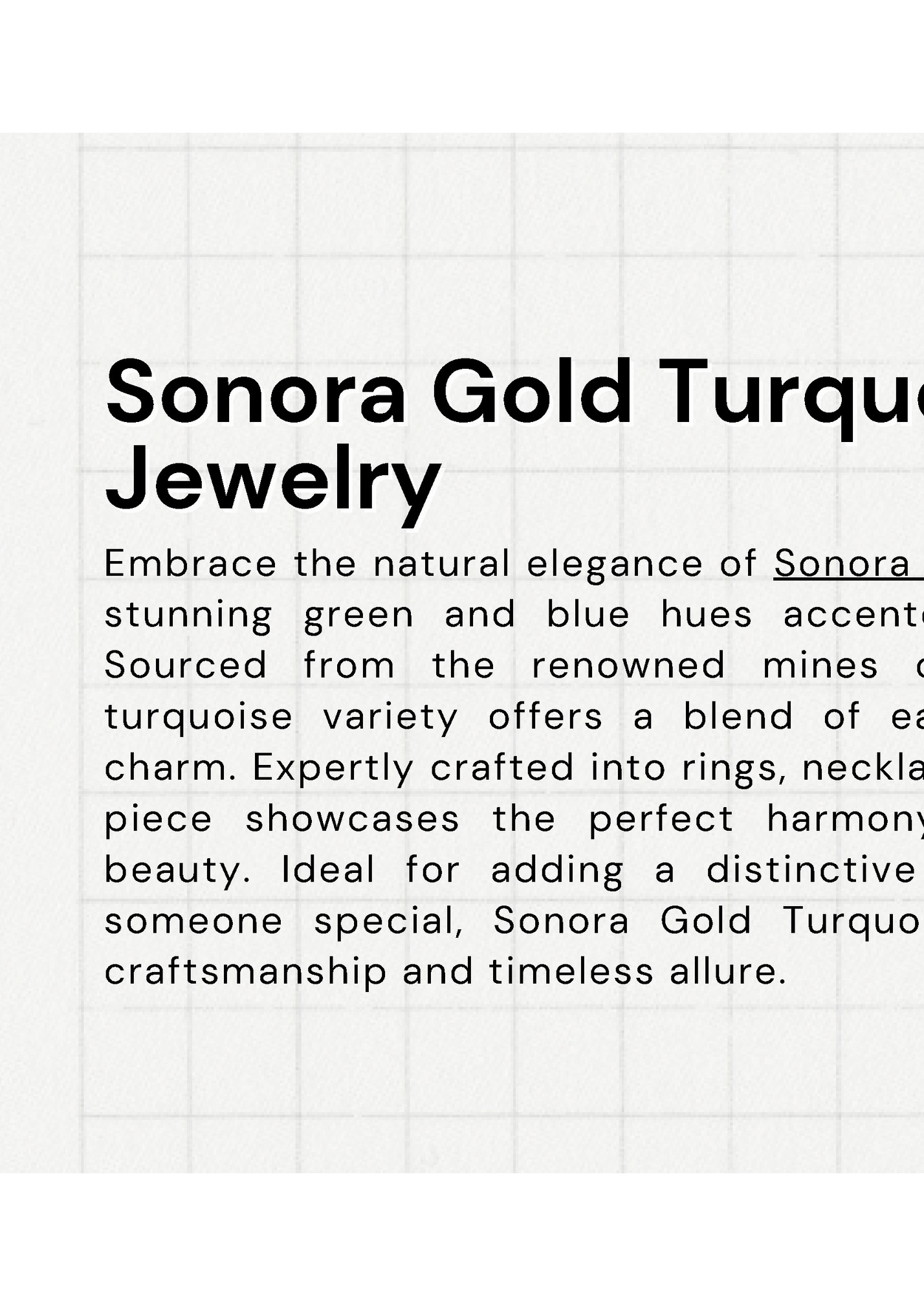 Sonora Gold Turquoise