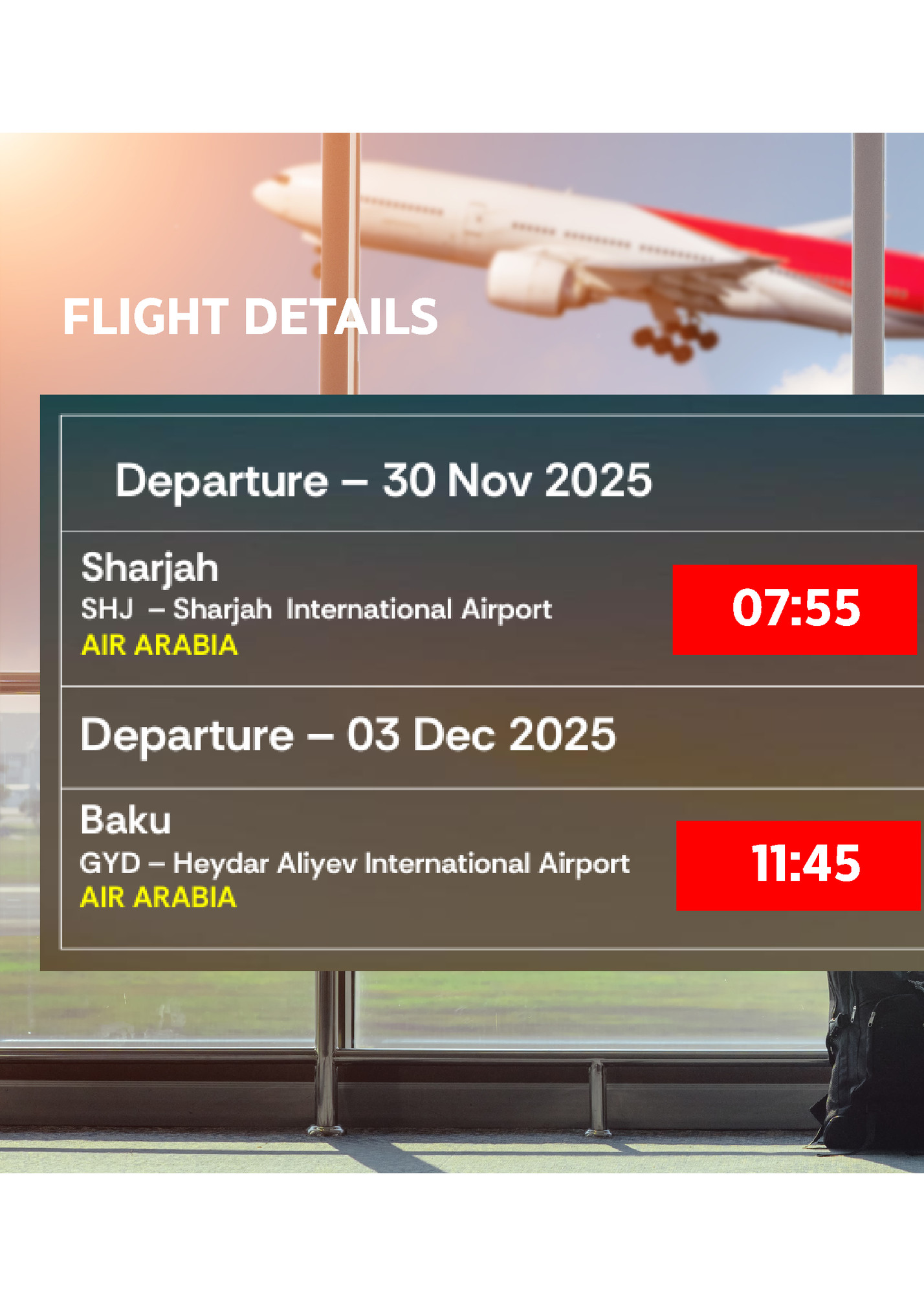 FLIGHT DETAILS