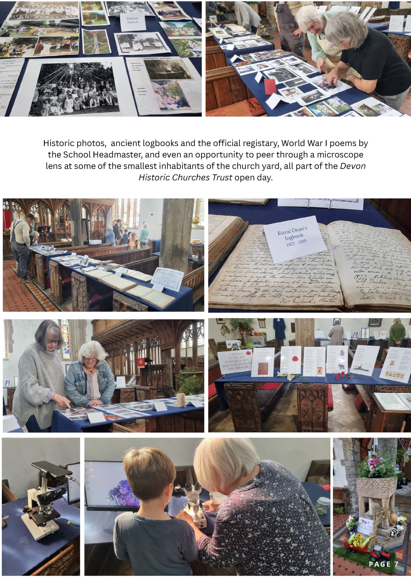 Historic photos, ancient logbooks and the official registary, World War I poems by