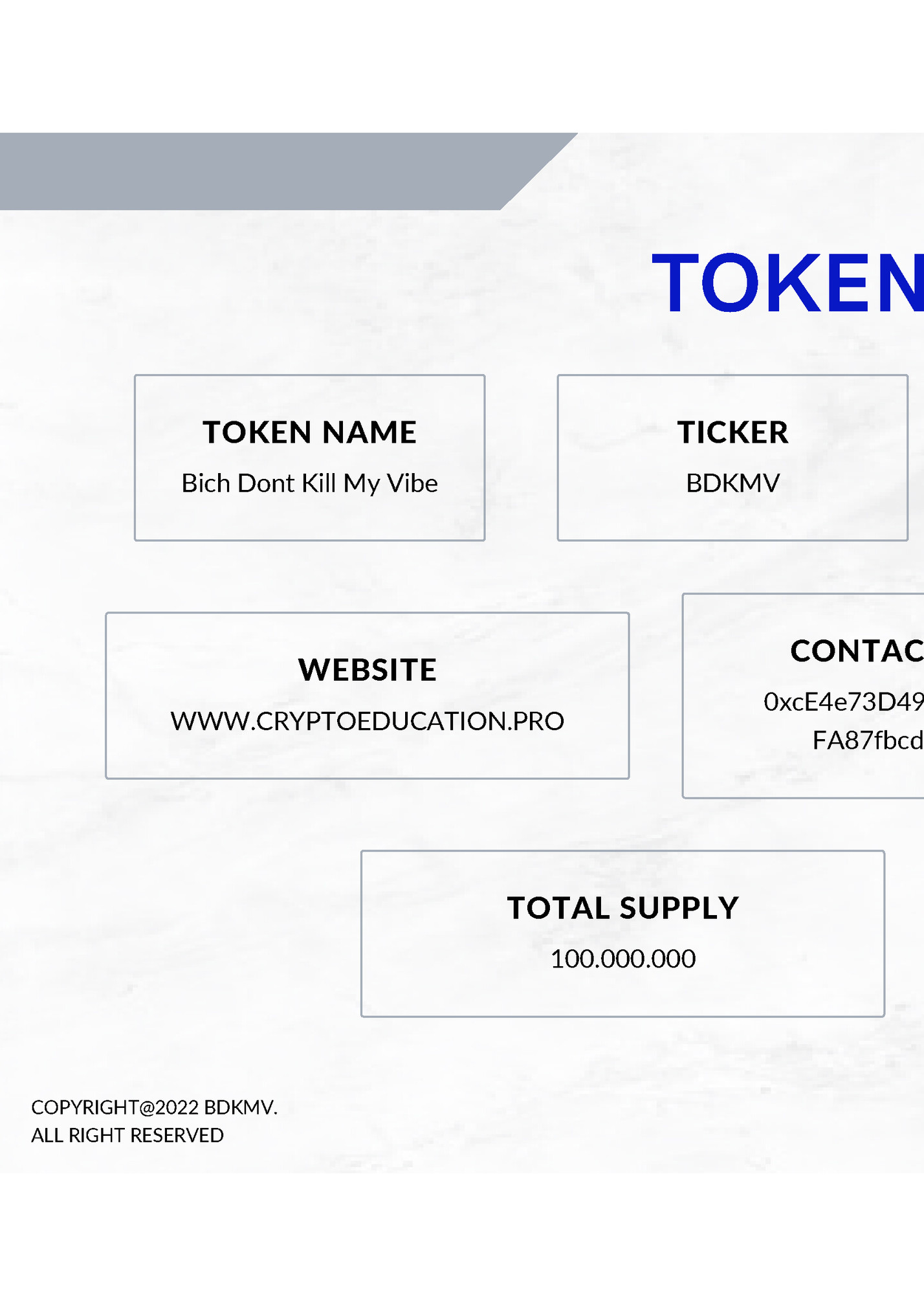 TOKENOMICS