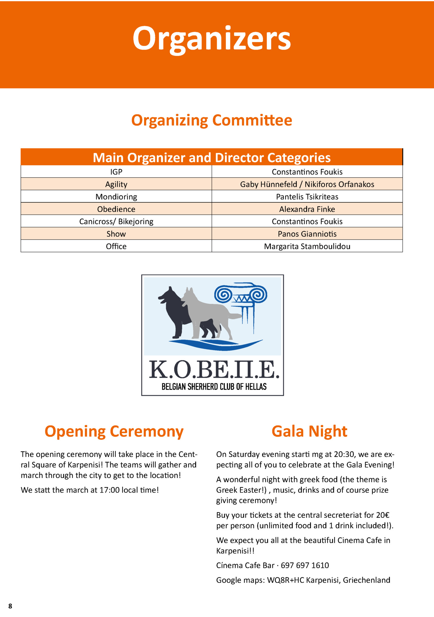Organizers