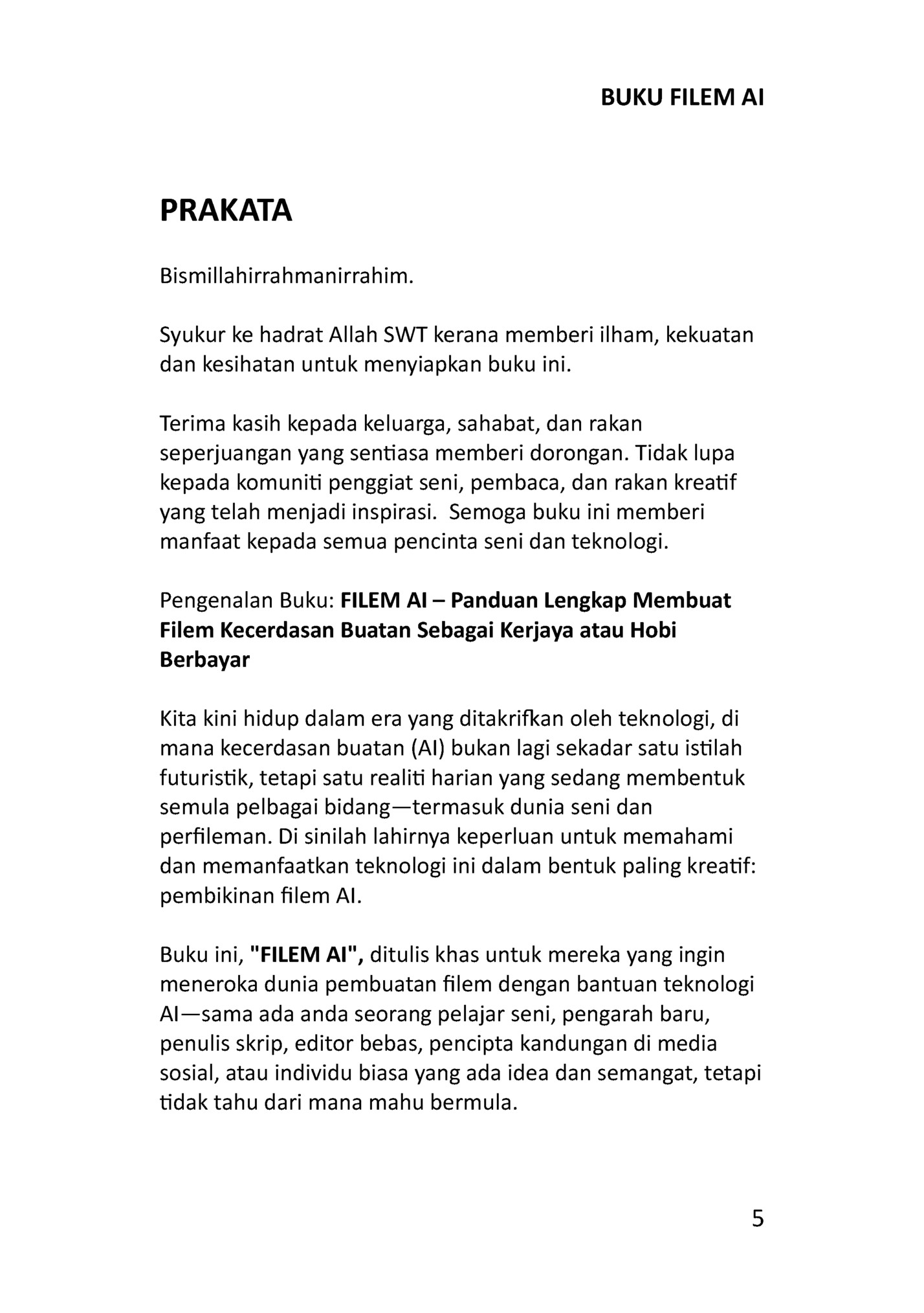 BUKU FILEM AI
