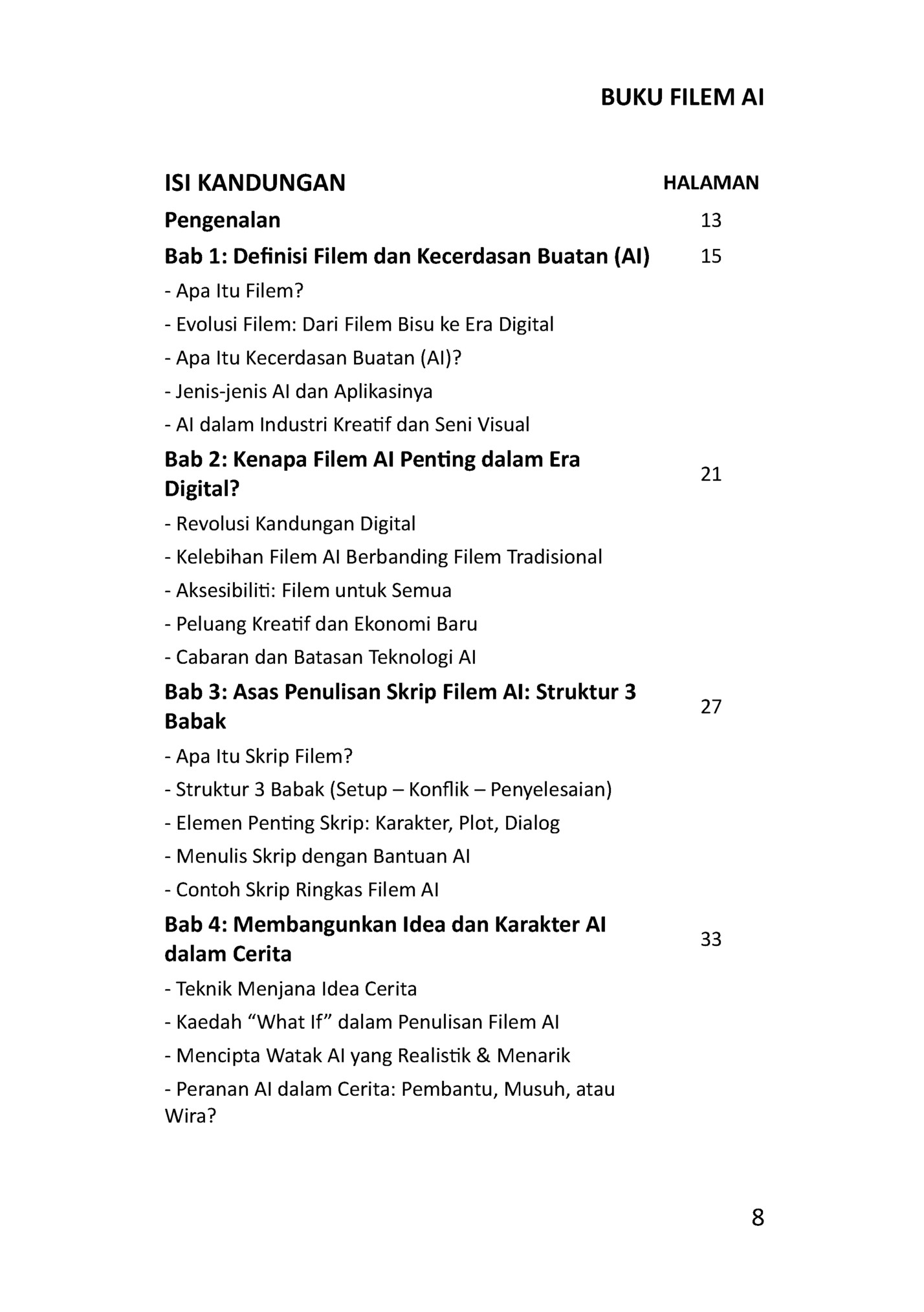 BUKU FILEM AI
