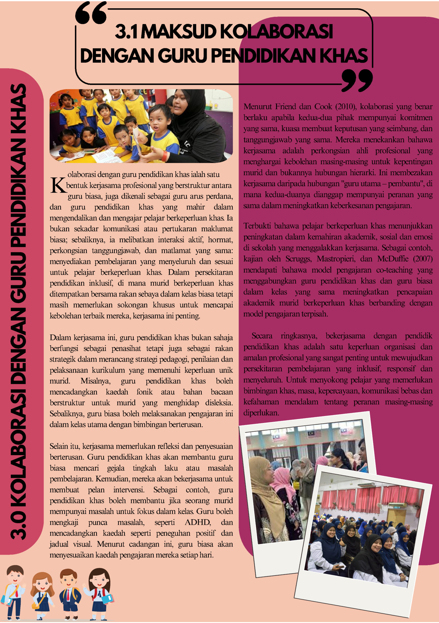 3.0 KOLABORASI DENGAN GURU PENDIDIKAN KHAS 3.0 KOLABORASI DENGAN GURU PENDIDIKAN KHAS