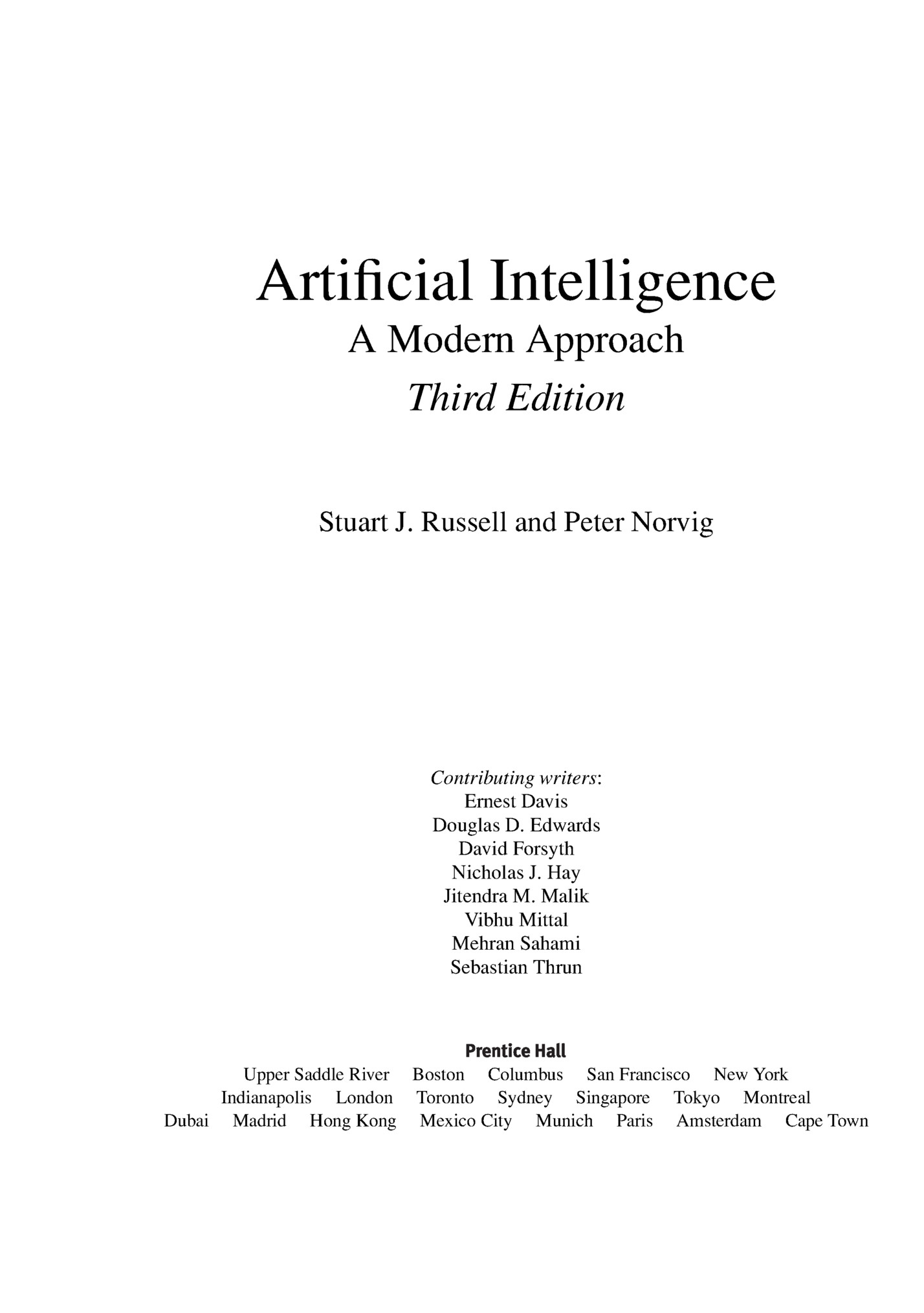 Artiﬁcial Intelligence