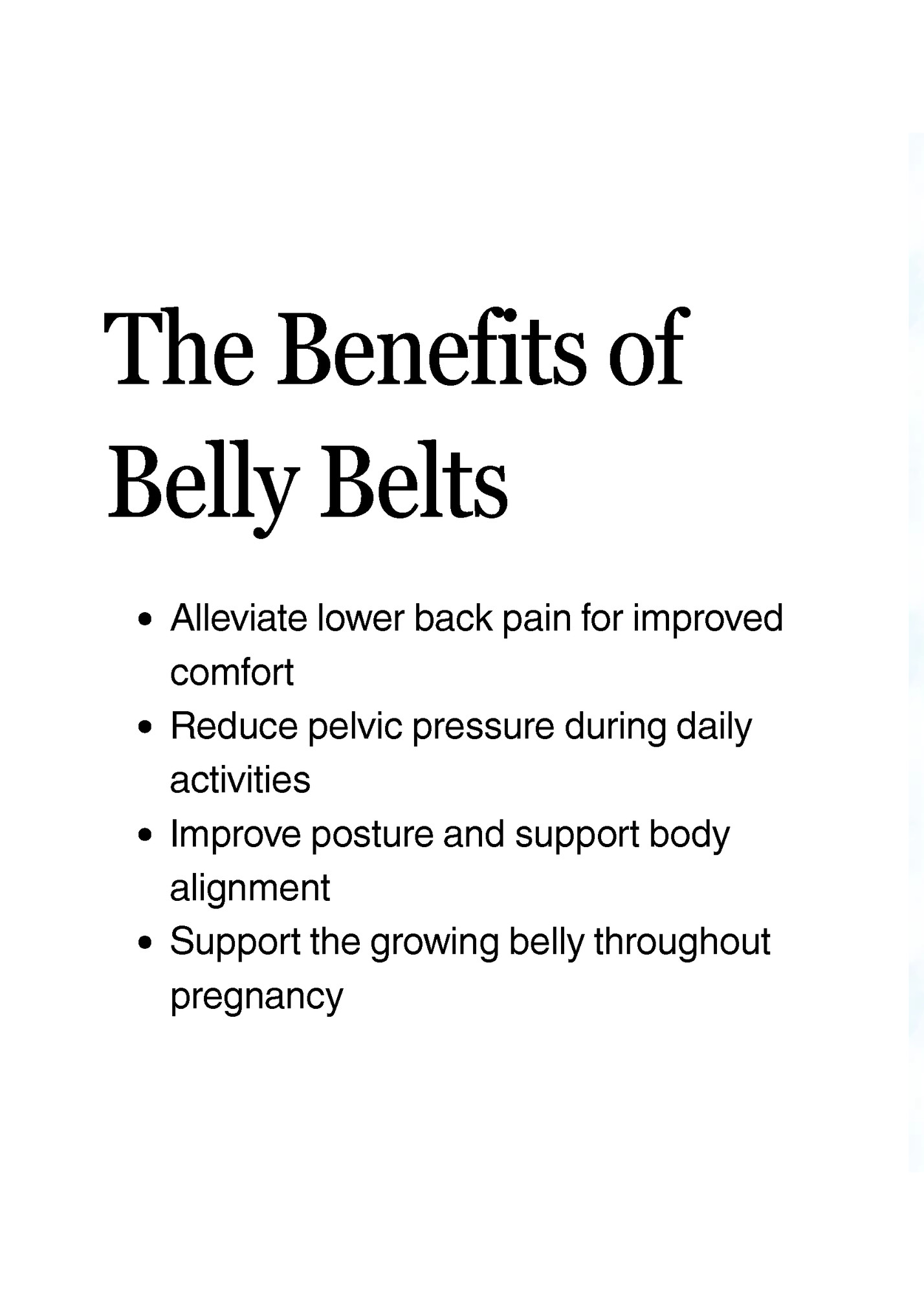 The Benefits of
