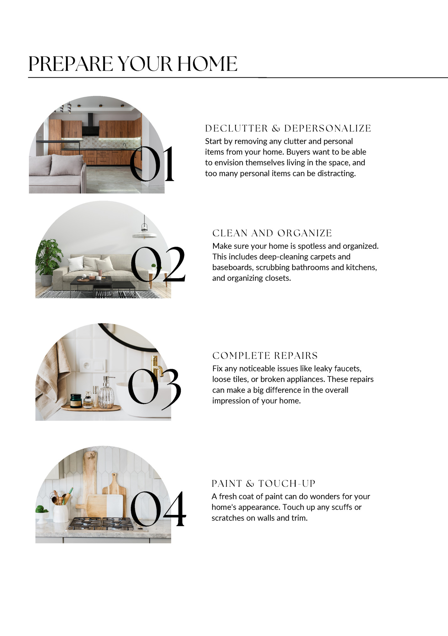 PREPARE YOUR HOME PREPARE YOUR HOME