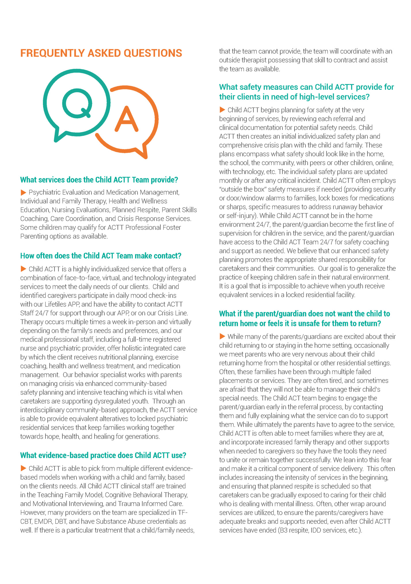 FREQUENTLY ASKED QUESTIONS