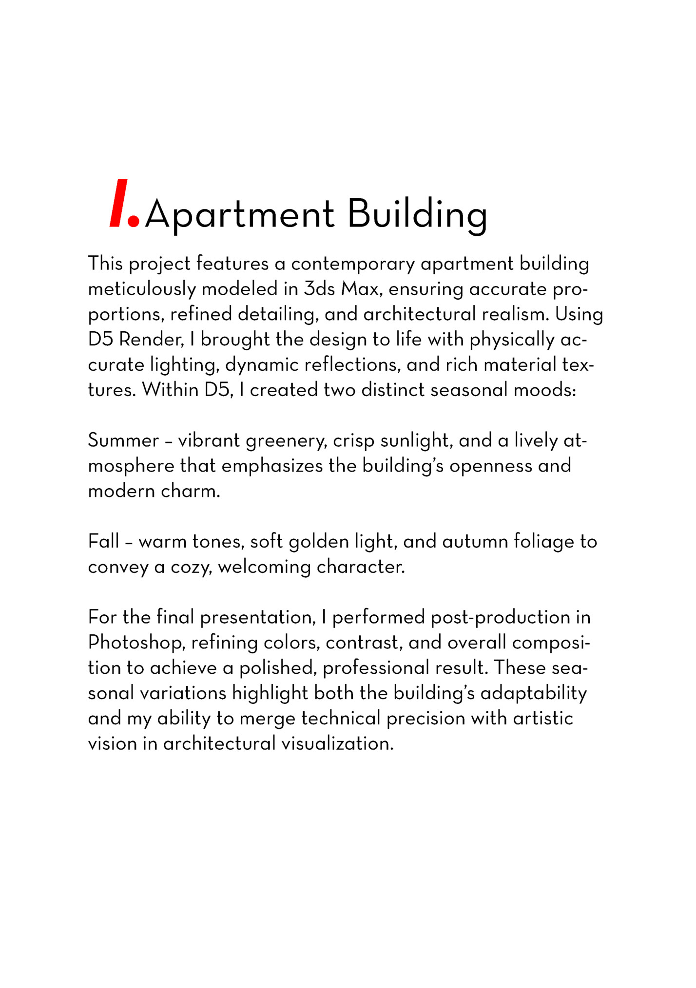 I.Apartment Building