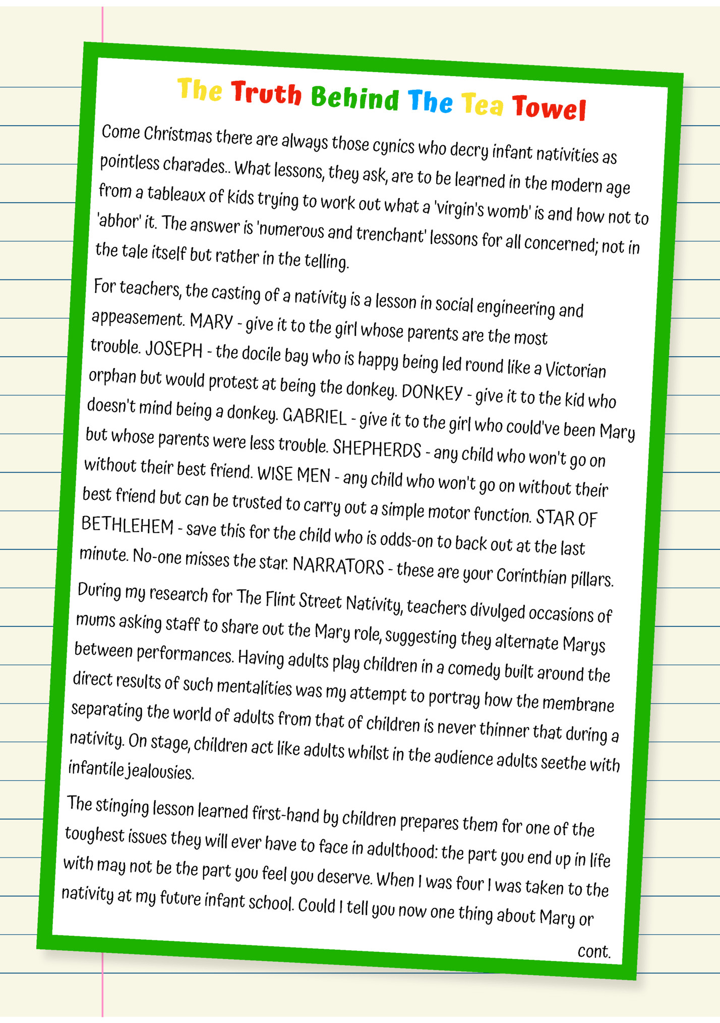 The Truth B ehind Th The Truth B ehind Th