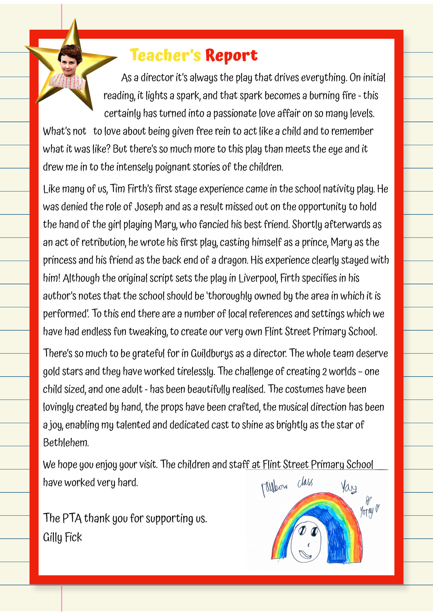 Teacher’s Report Teacher’s Report