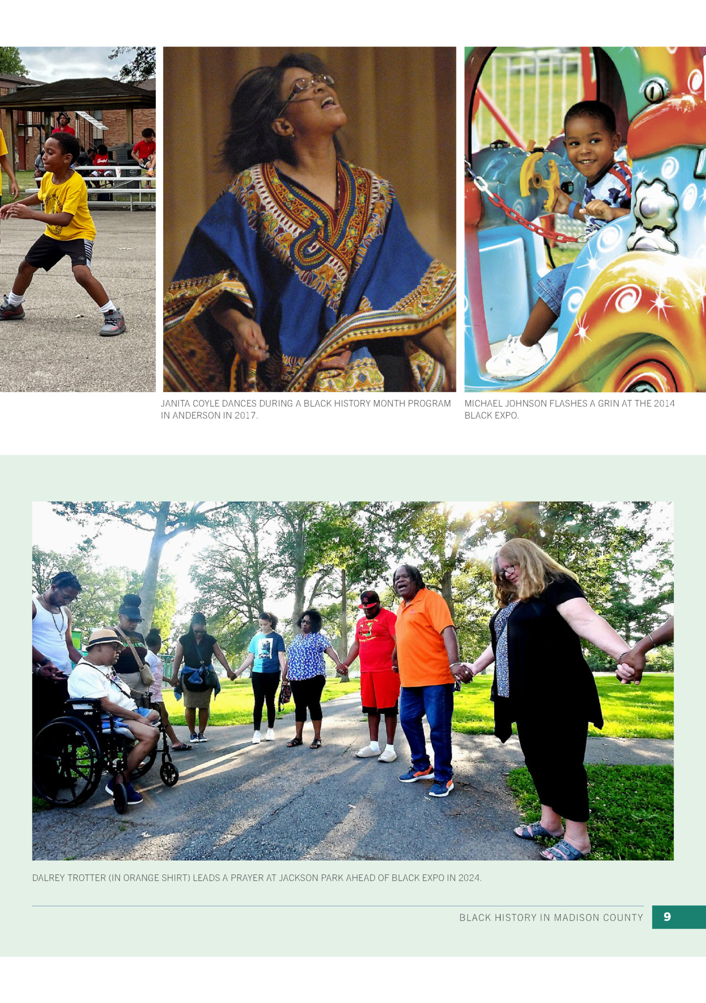 JANITA COYLE DANCES DURING A BLACK HISTORY MONTH PROGRAM