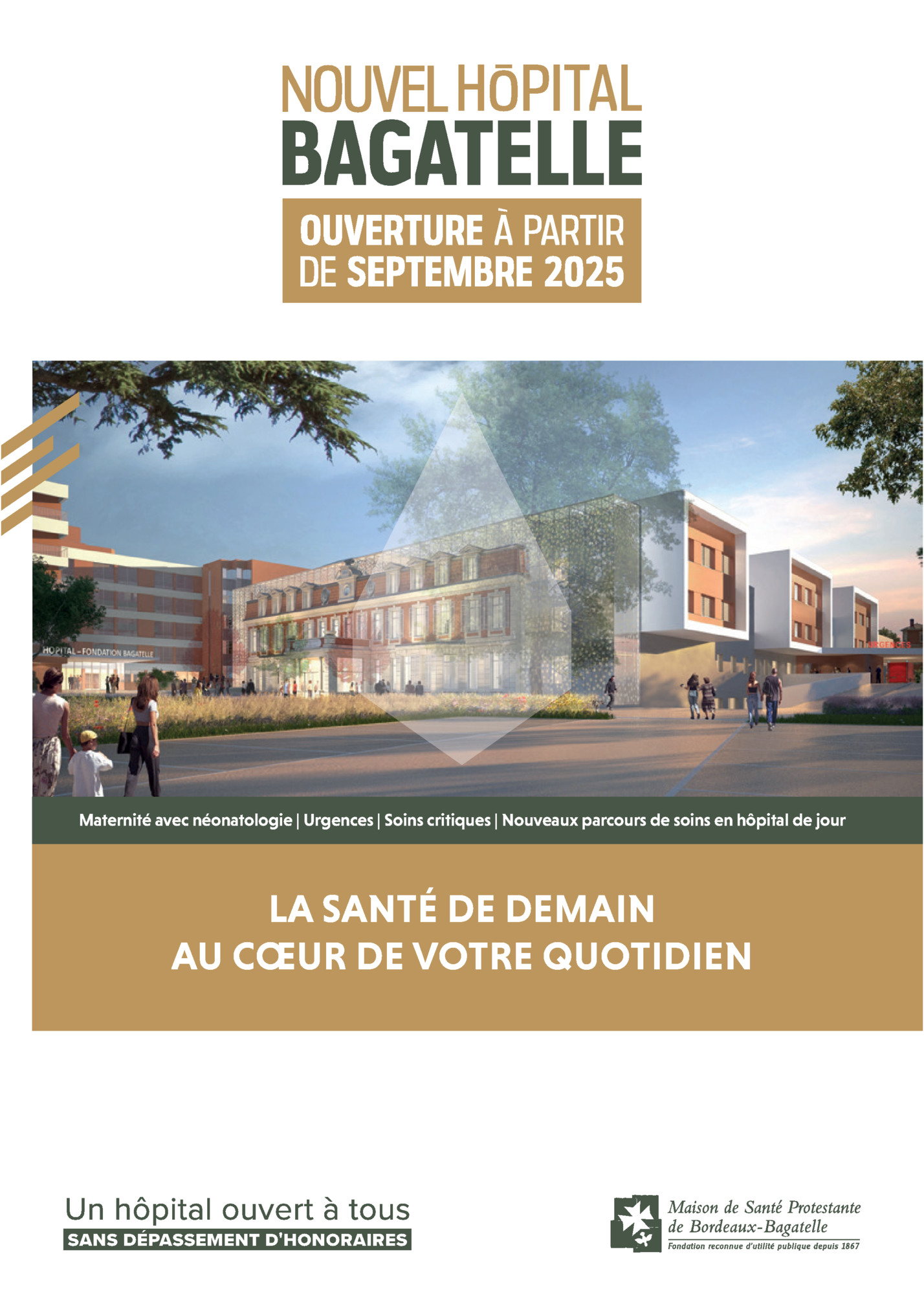 Maternité avec néonatologie | Urgences | Soins critiques | Nouveaux parcours de soins en hôpital de jour