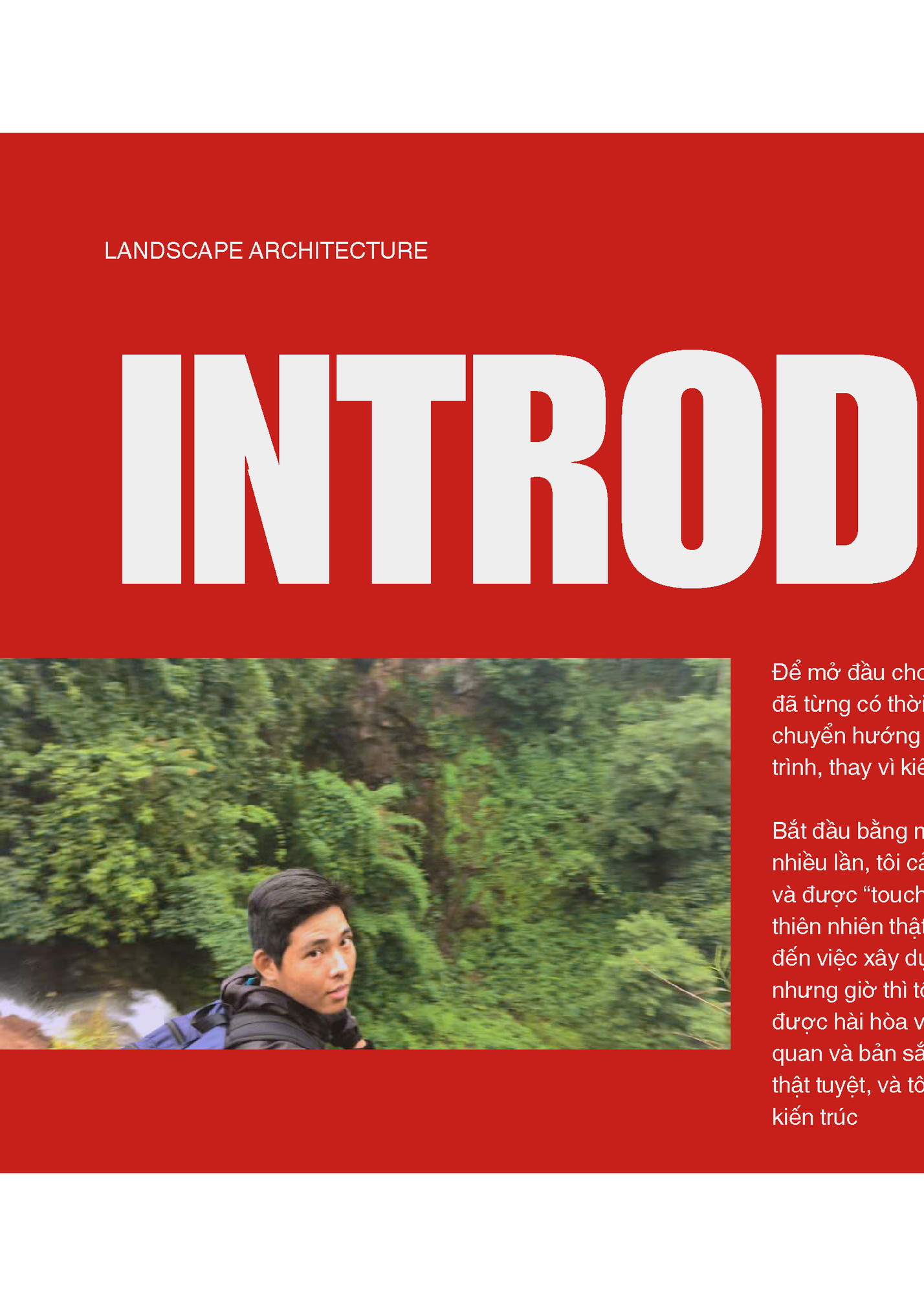 LANDSCAPE ARCHITECTURE