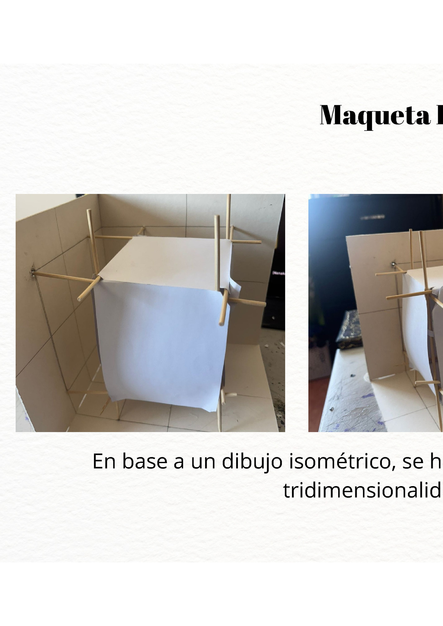Maqueta Isiometría