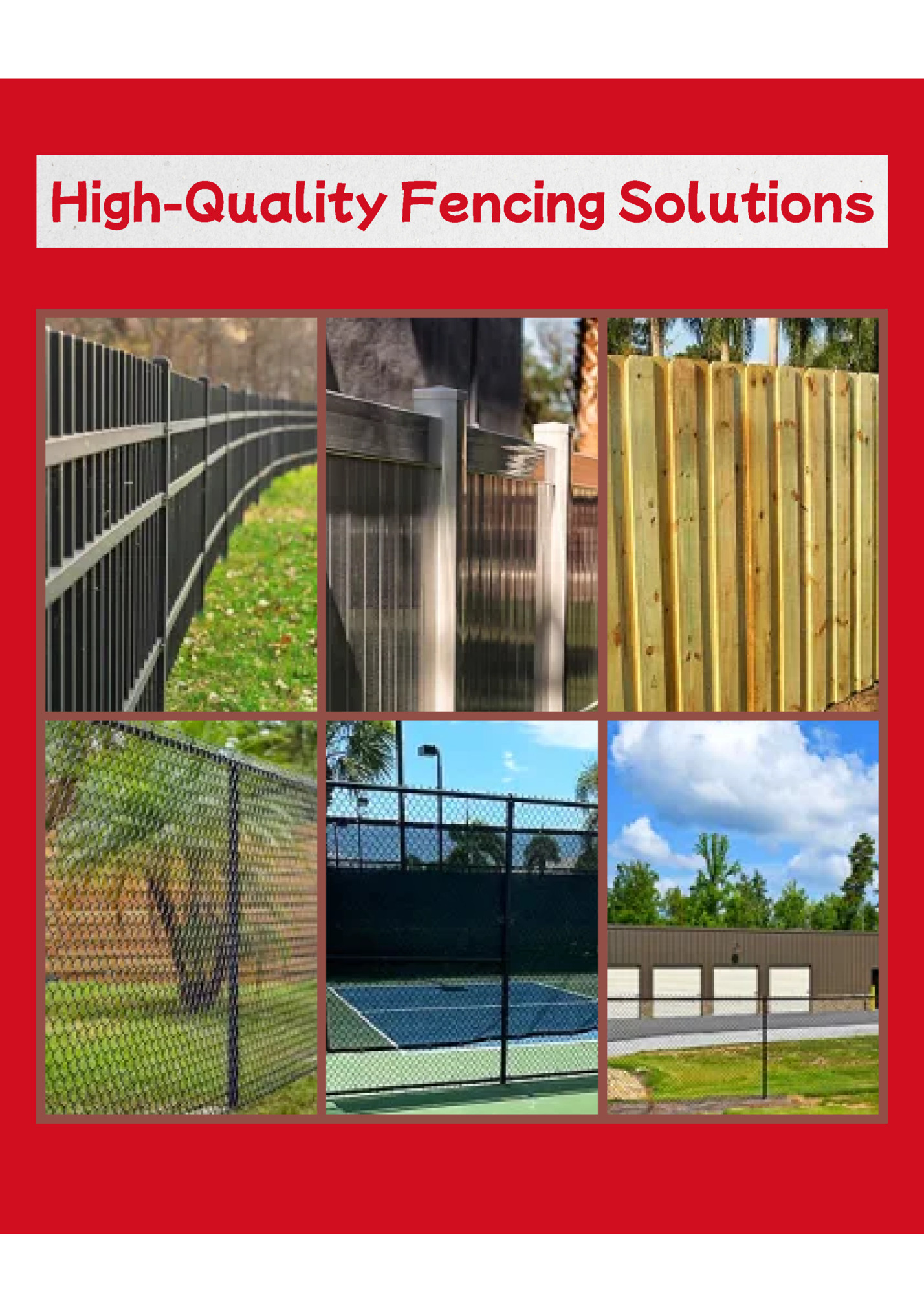 High-Quality Fencing Solutions