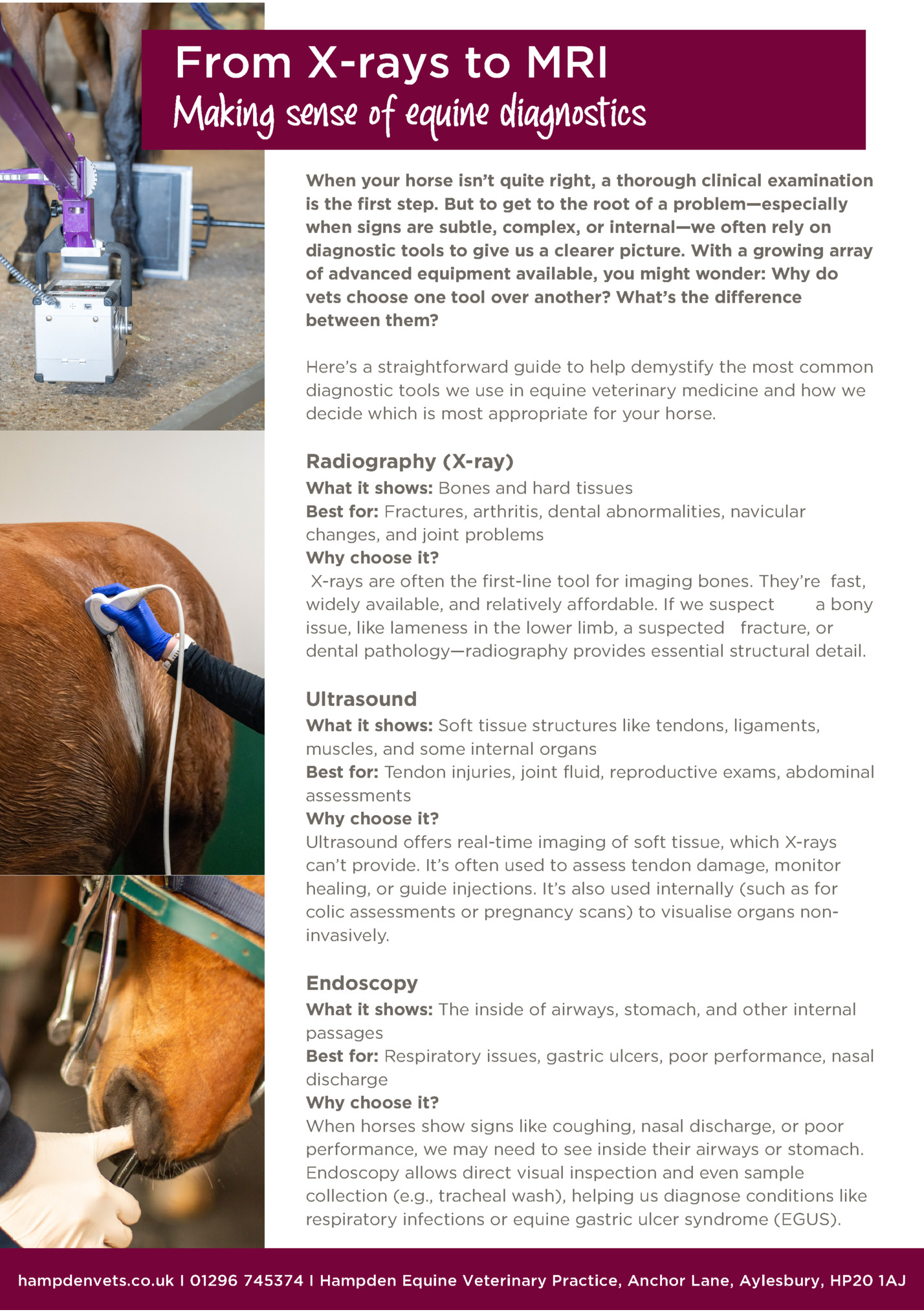 From X-rays to MRI From X-rays to MRI