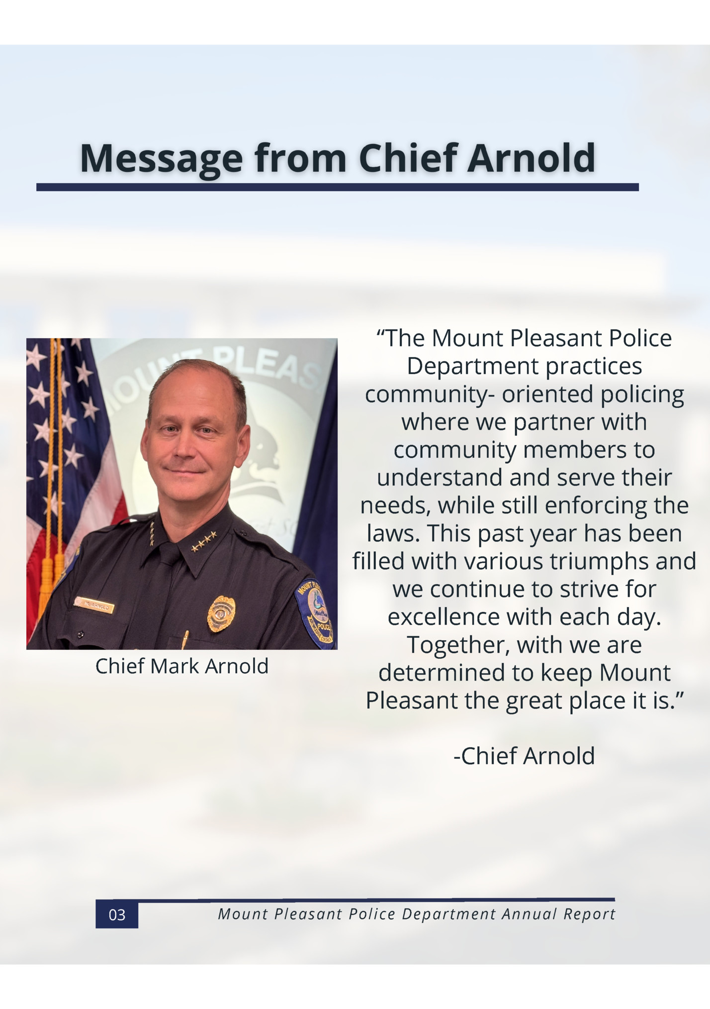 Chief Mark Arnold‌