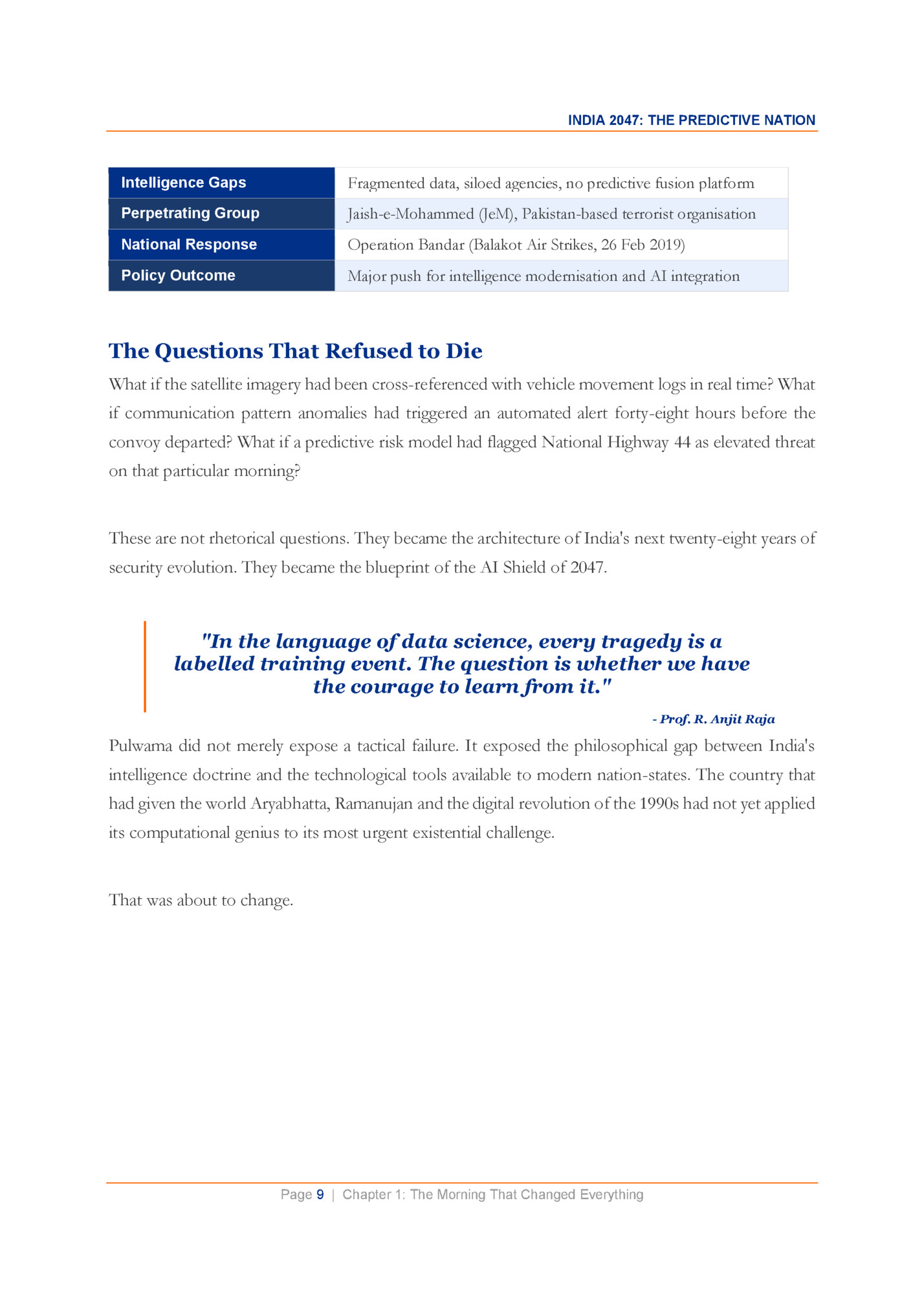 INDIA 2047: THE PREDICTIVE NATION