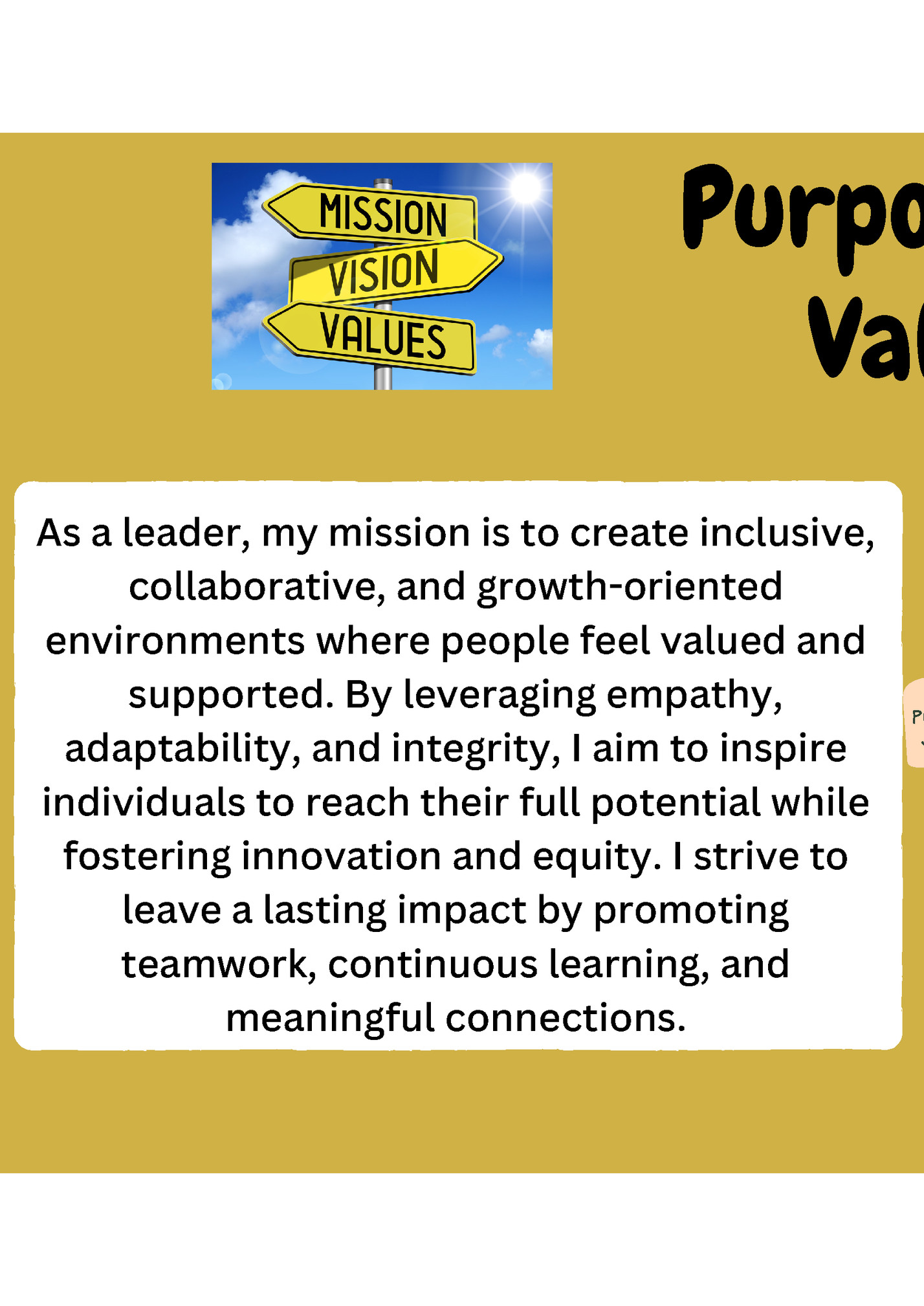 Purpose and Purpose and