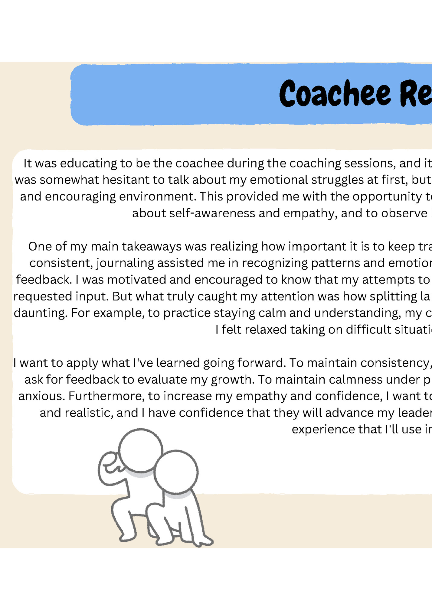 Coachee Reflection Coachee Reflection