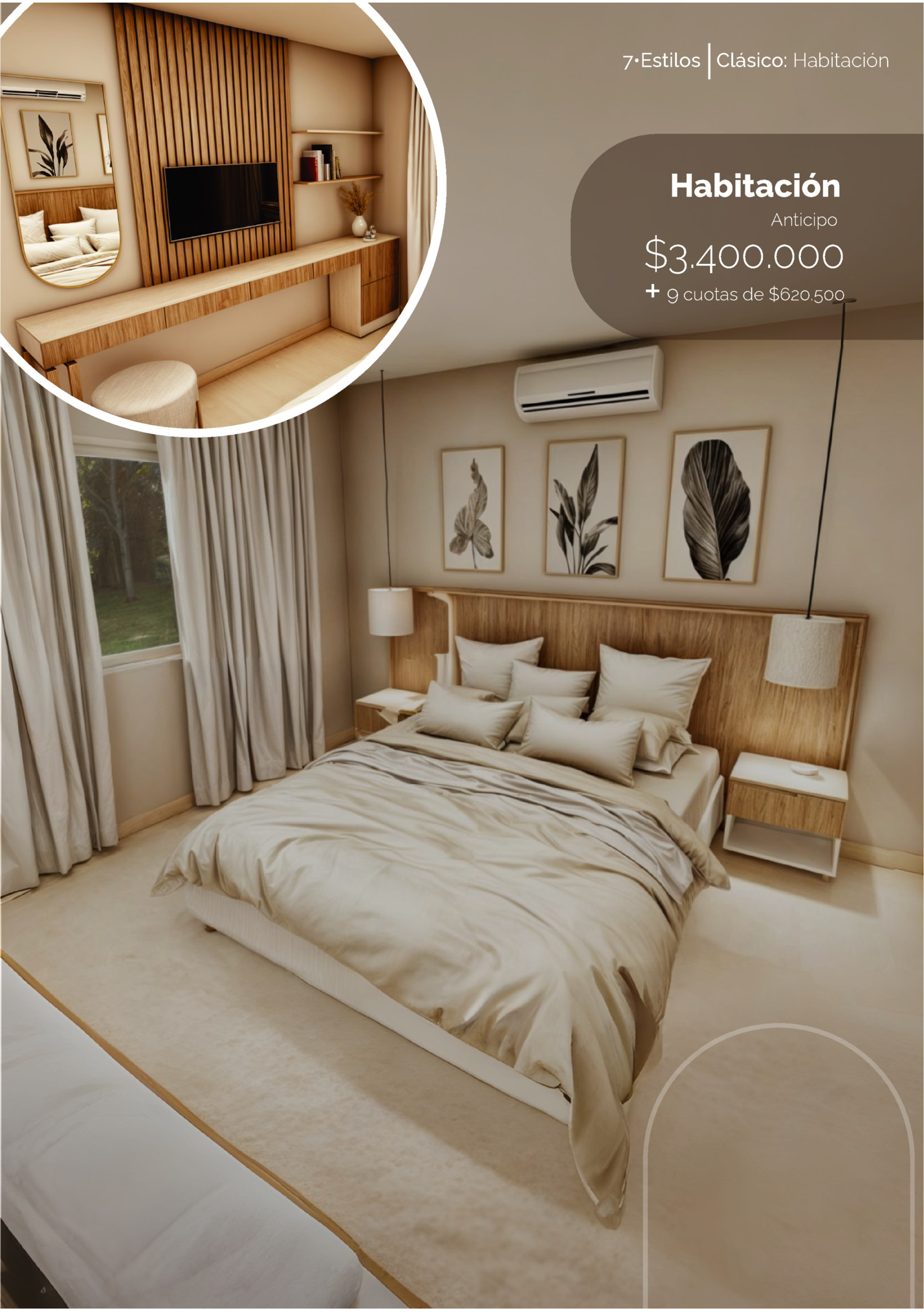 7•Estilos Clásico: Habitación