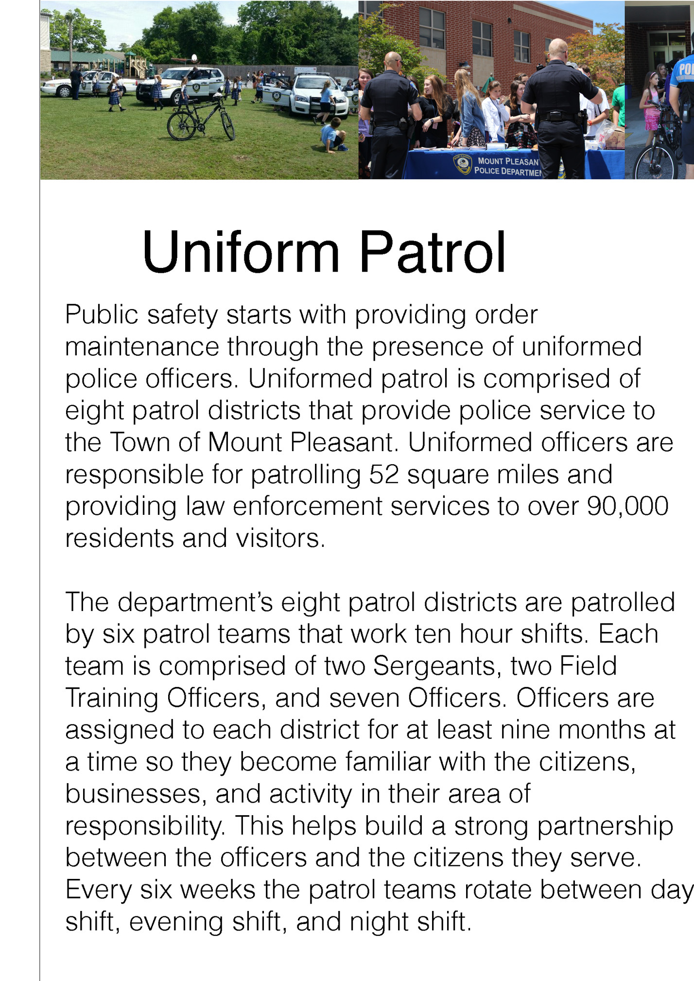 Public safety starts with providing order