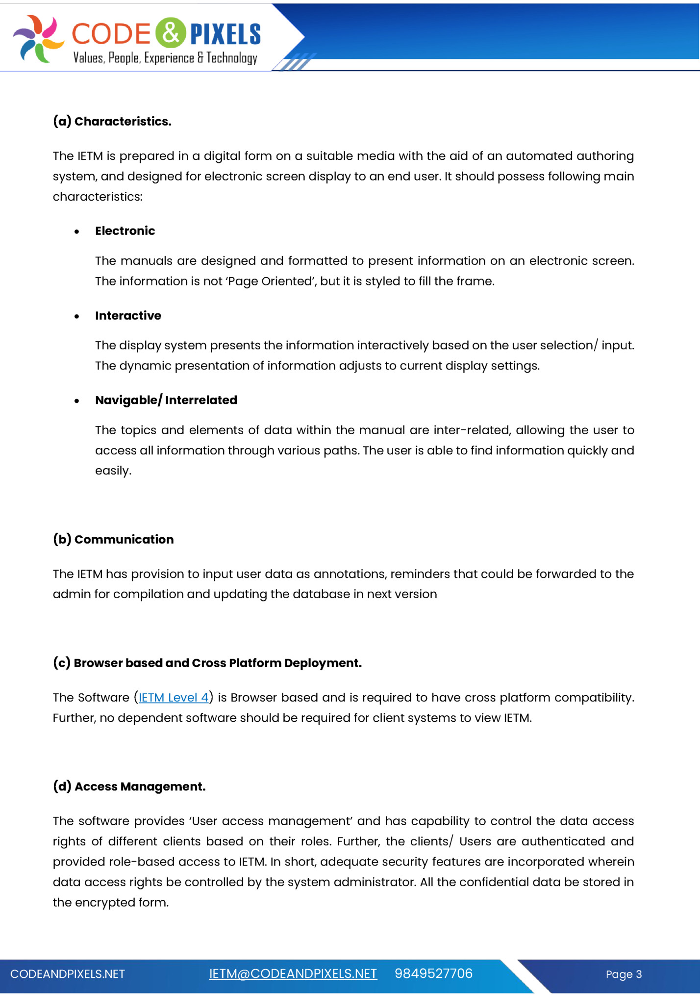 (a) Characteristics. (a) Characteristics.