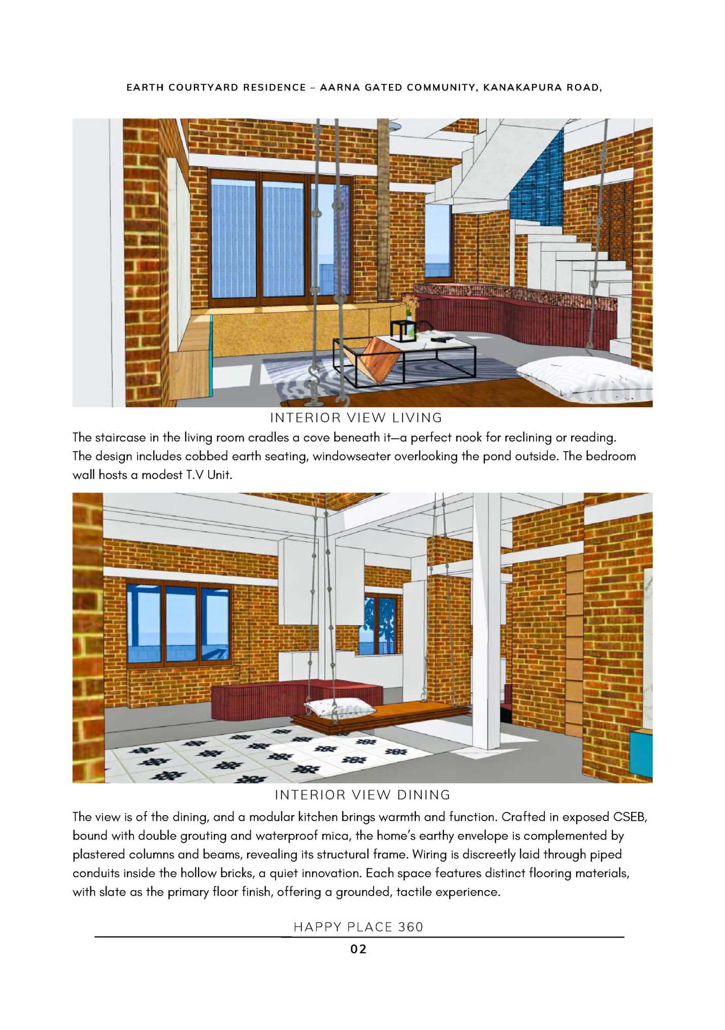 EARTH COURTYARD RESIDENCE – AARNA GATED COMMUNITY, KANAKAPURA ROAD,