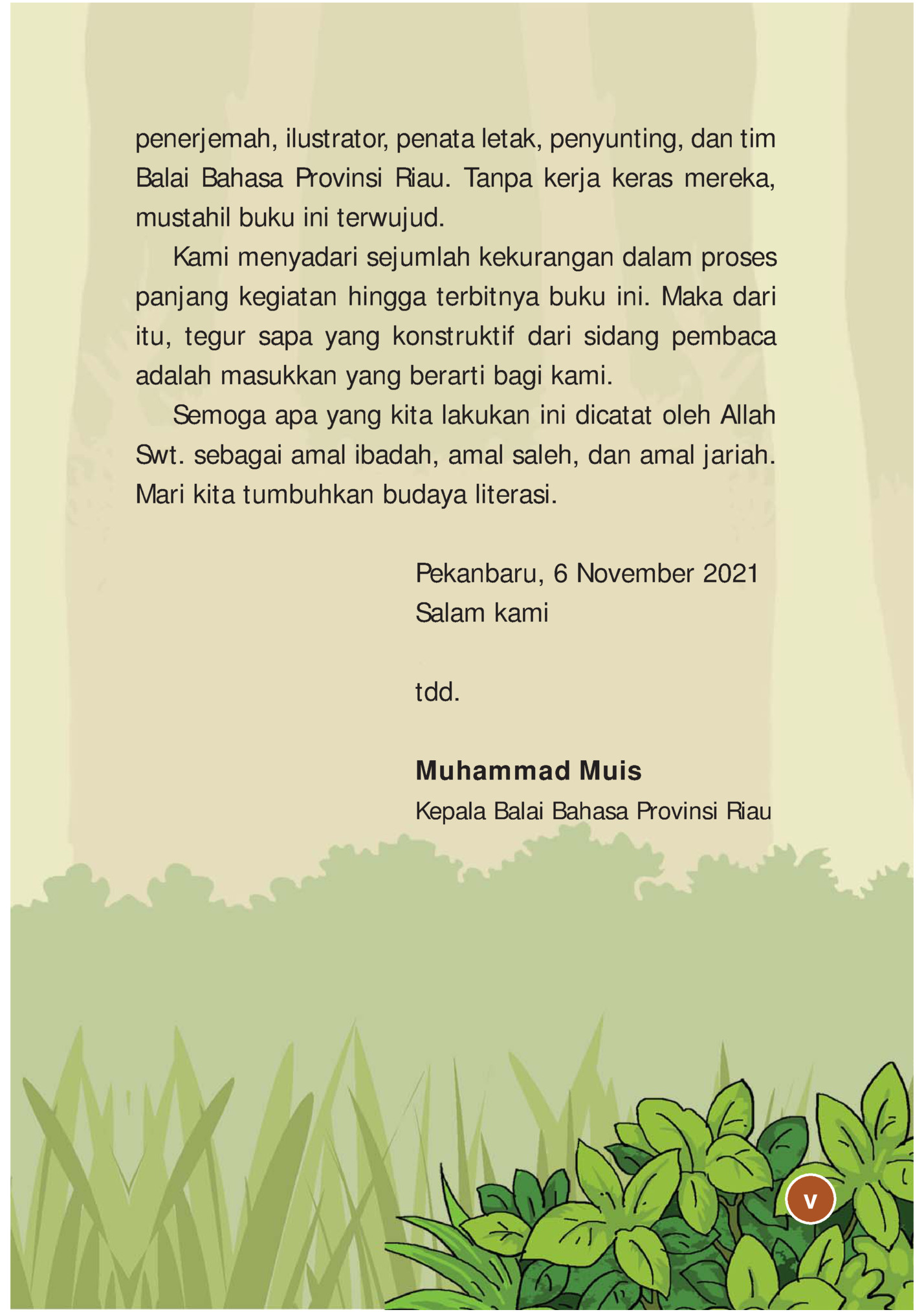 penerjemah, ilustrator, penata letak, penyunting, dan tim