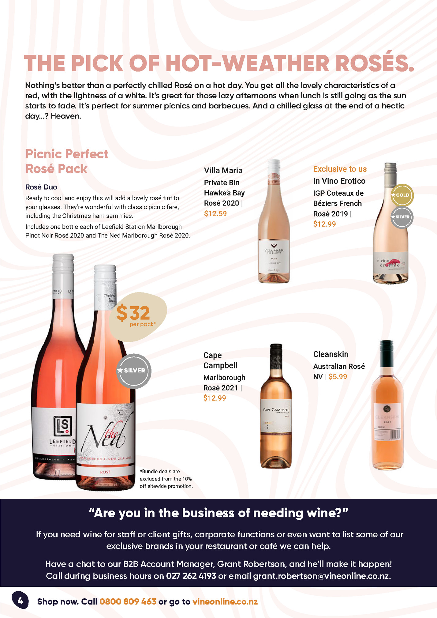 THE PICK OF HOT-WEATHER ROSÉS.