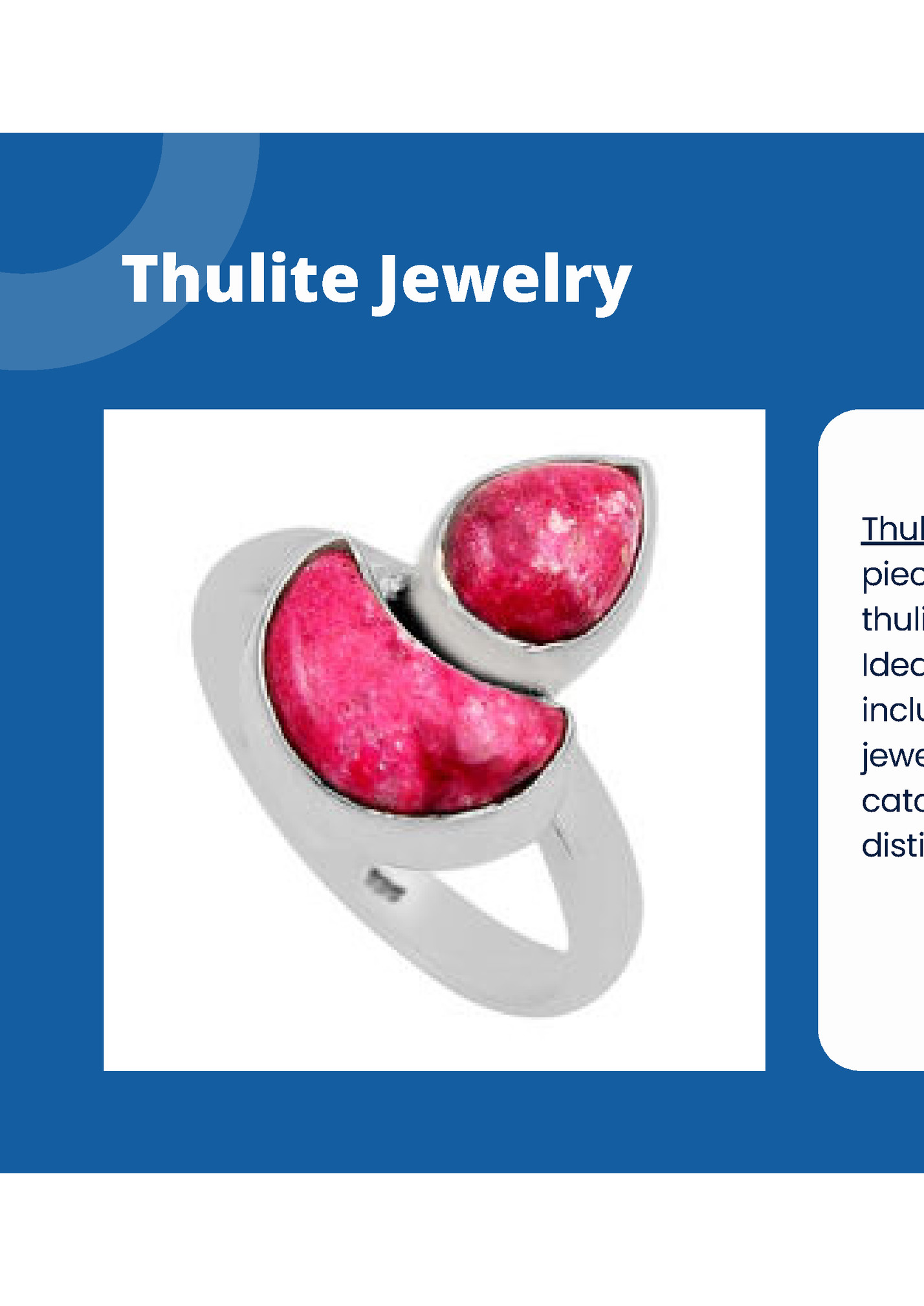 Thulite Jewelry