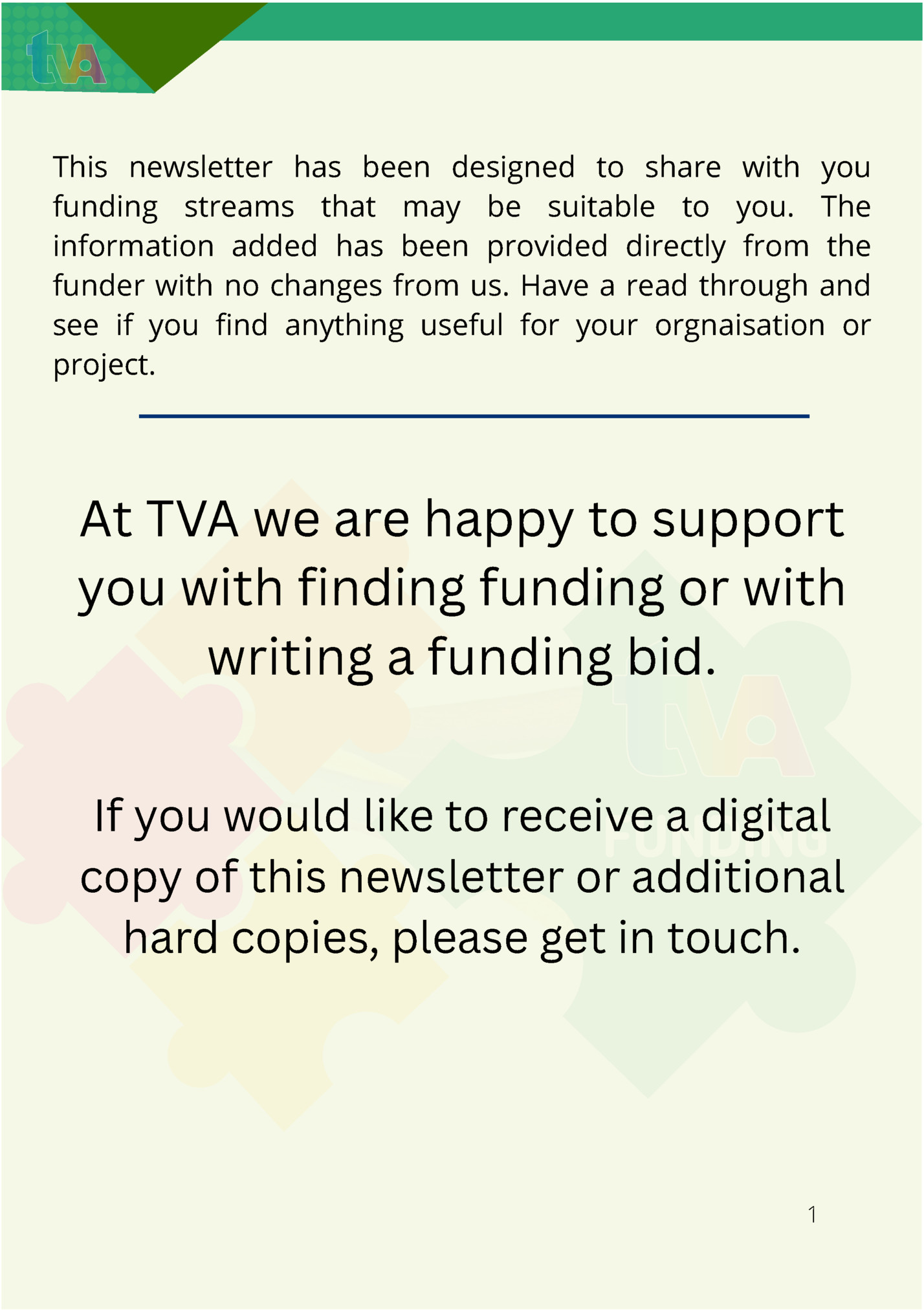 This newsletter has been designed to share with you