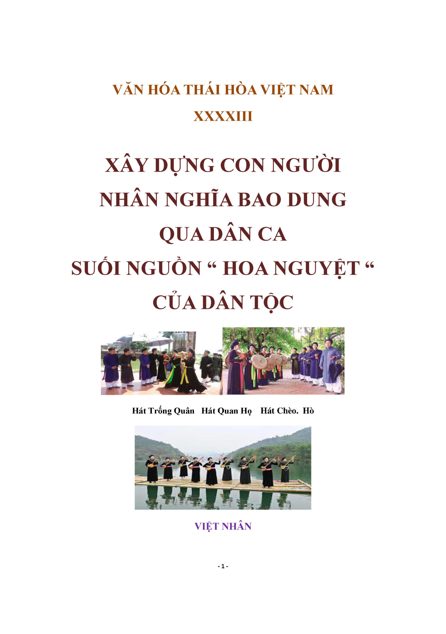 VĂN HÓA THÁI HÒA VIỆT NAM