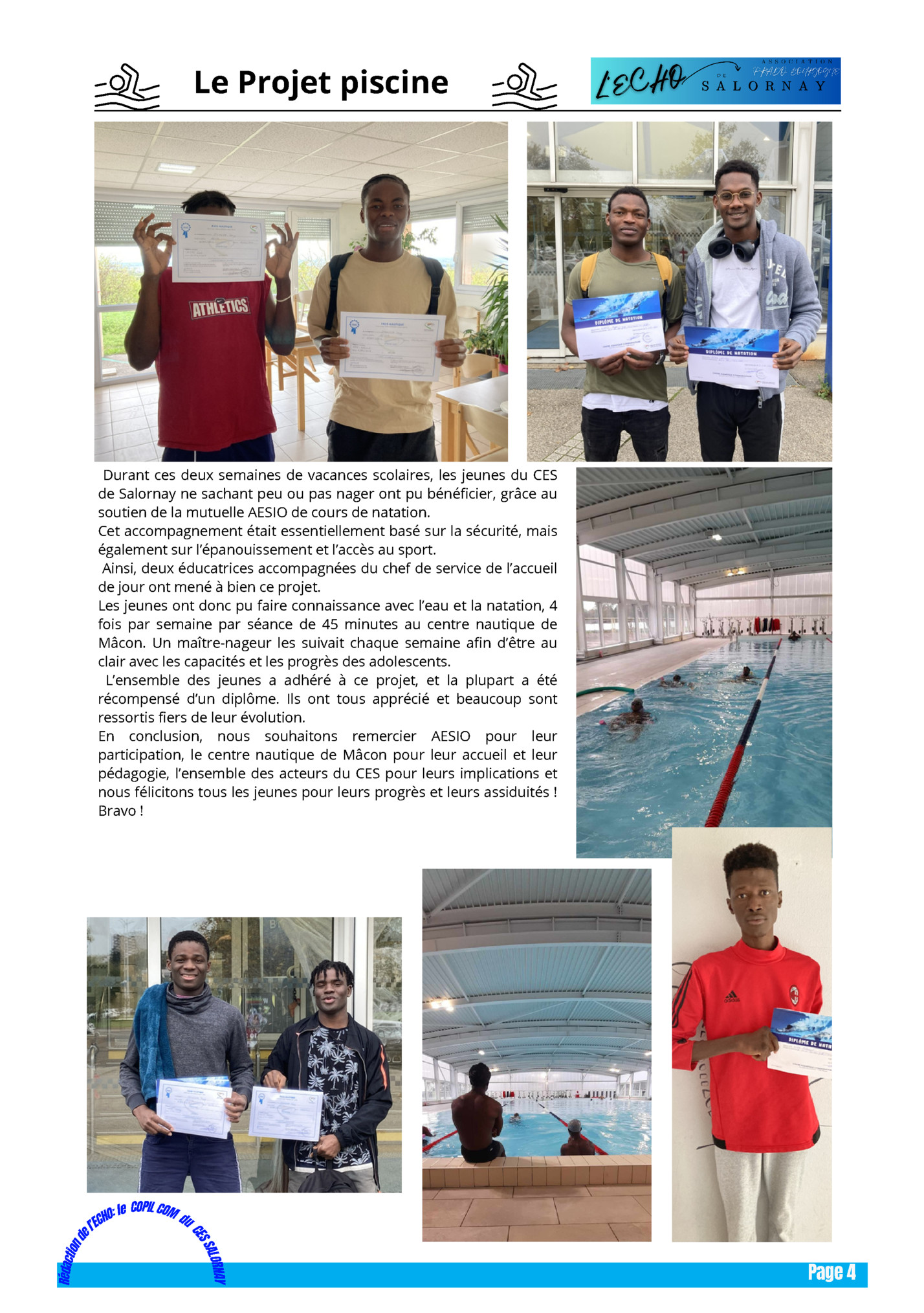 Le Projet piscine