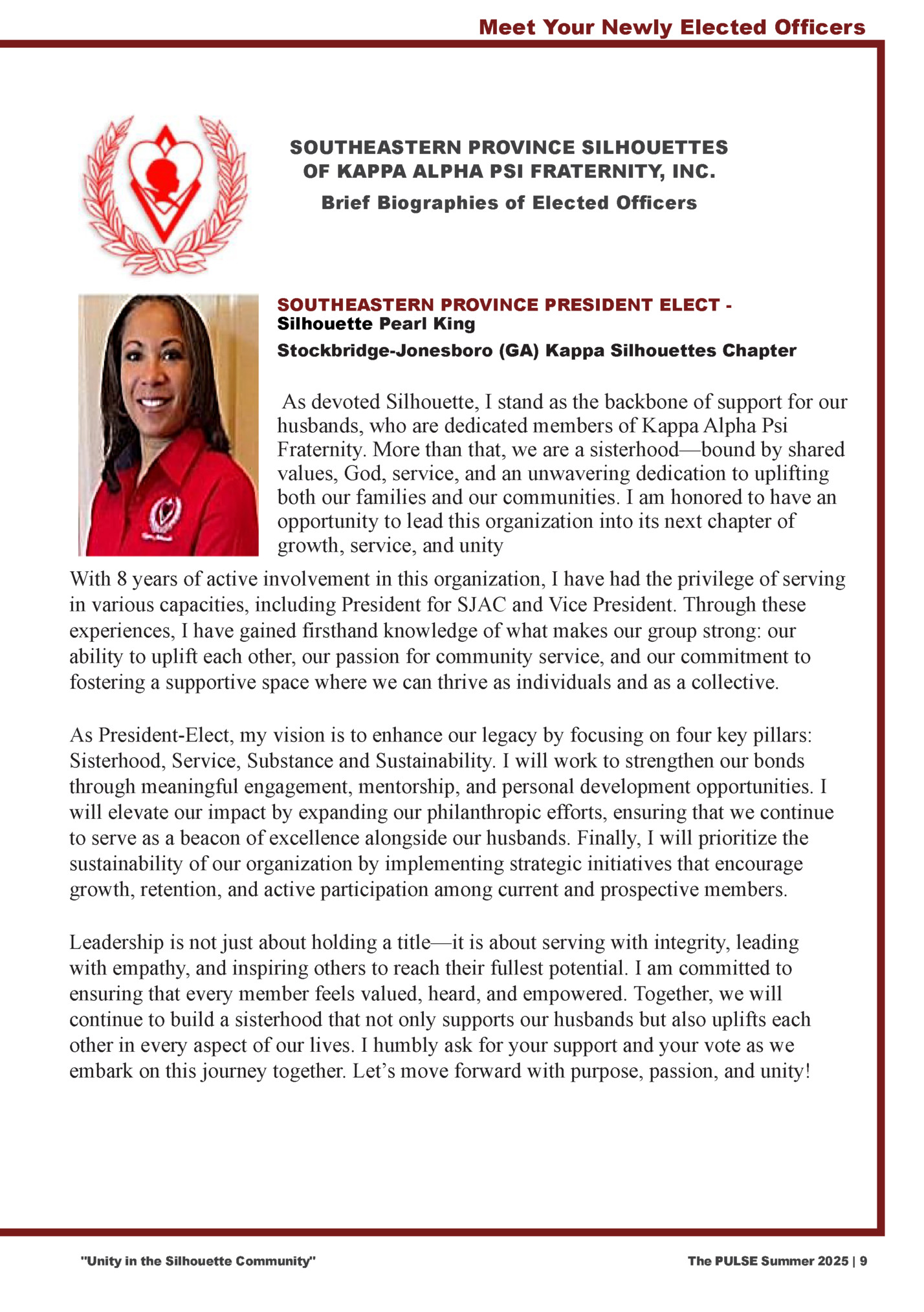 Meet Your Newly Elected Officers