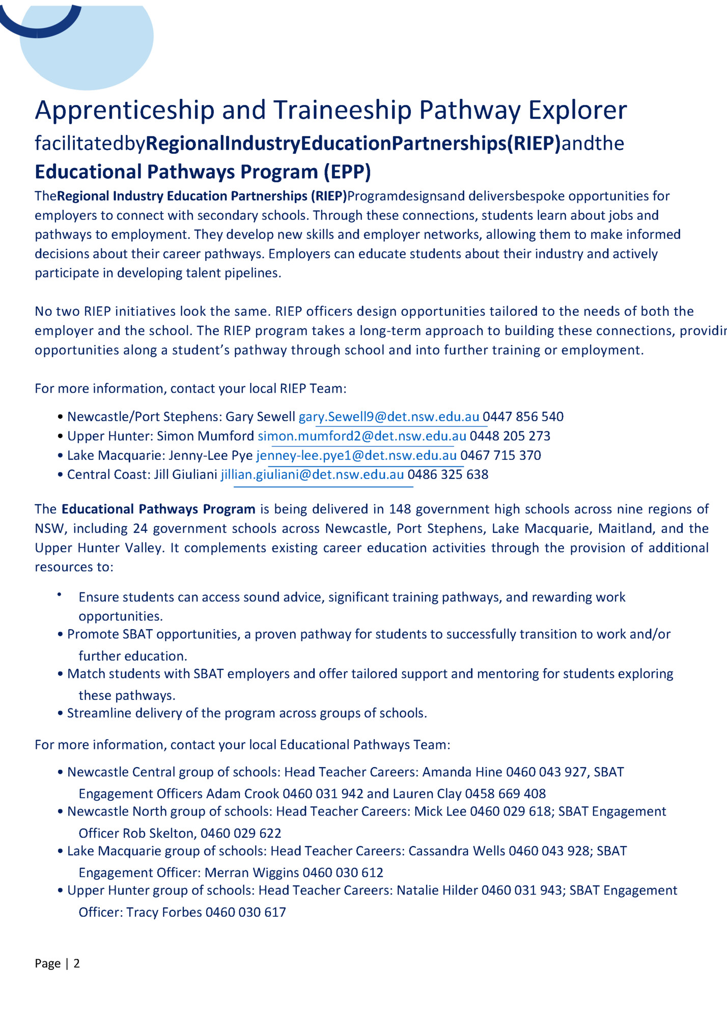 Apprenticeship and Traineeship Pathway Explorer