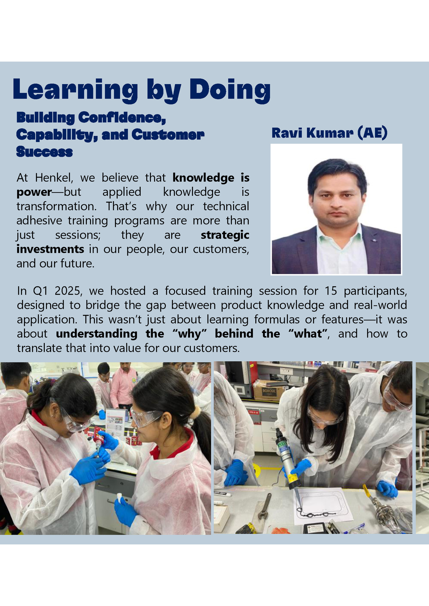 Learning by Doing
