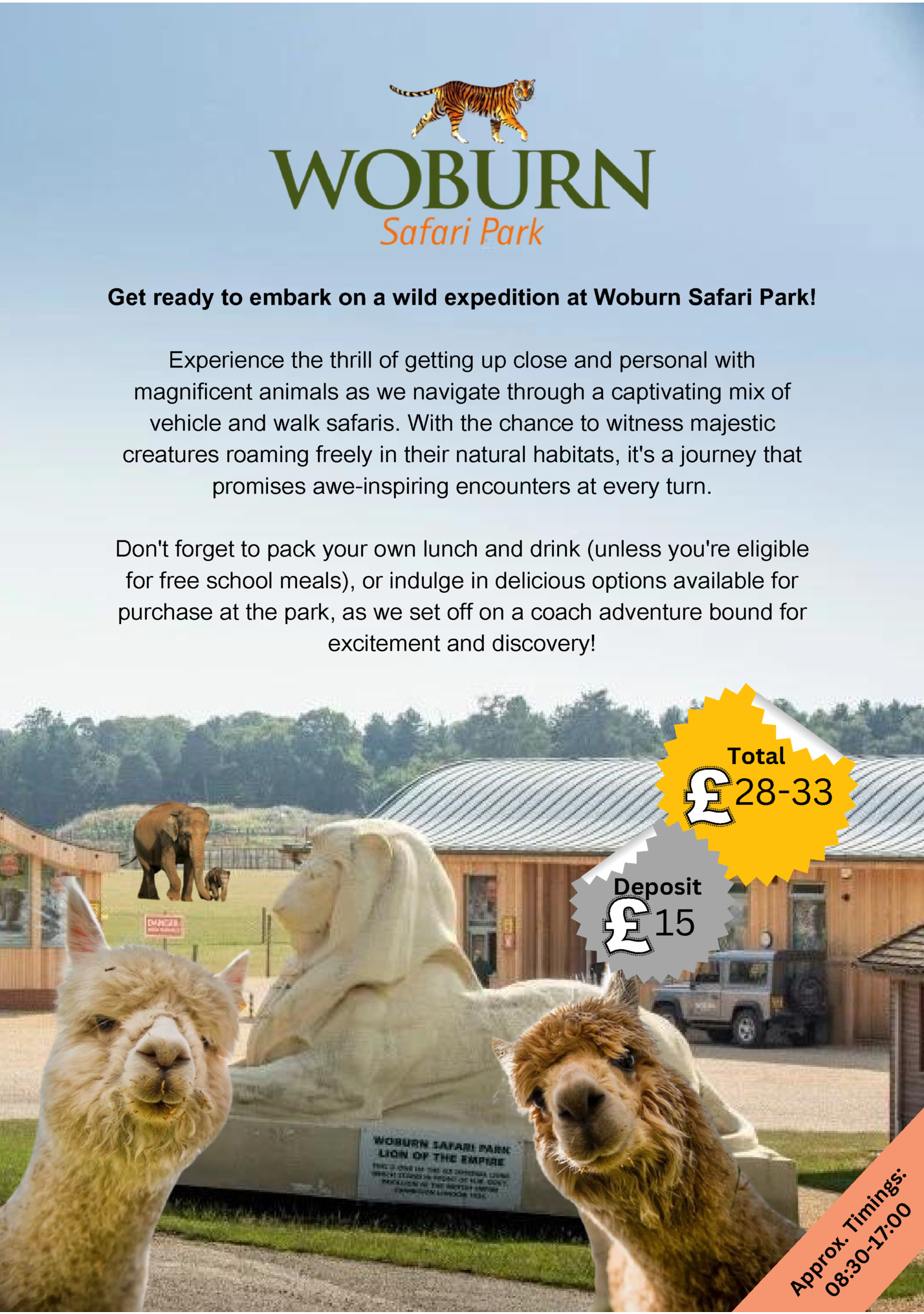 Get ready to embark on a wild expedition at Woburn Safari Park!