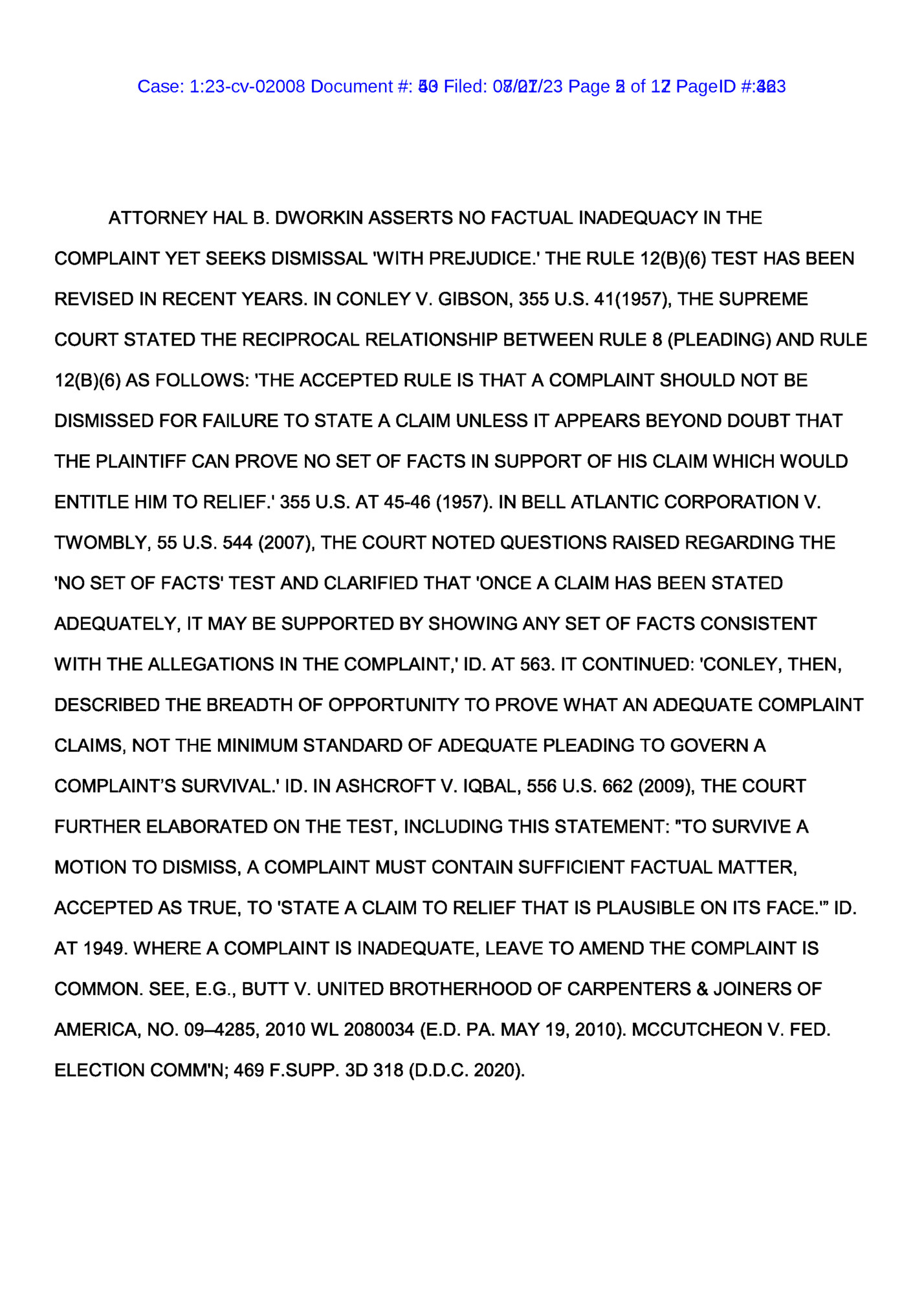 Case: 1:23-cv-02008 Document #: 43 Filed: 07/21/23 Page 2 of 12 PageID #:363