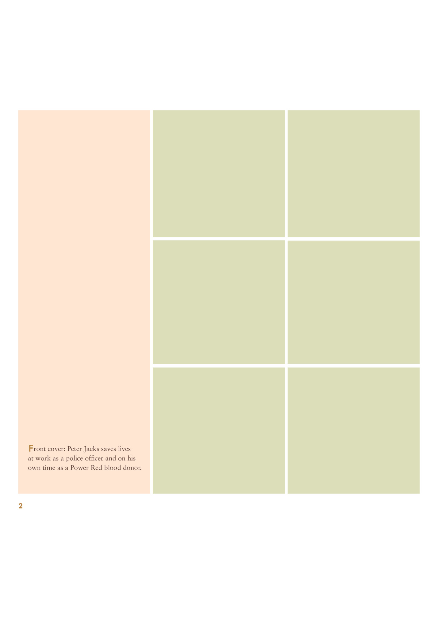 Front cover: Peter Jacks saves lives