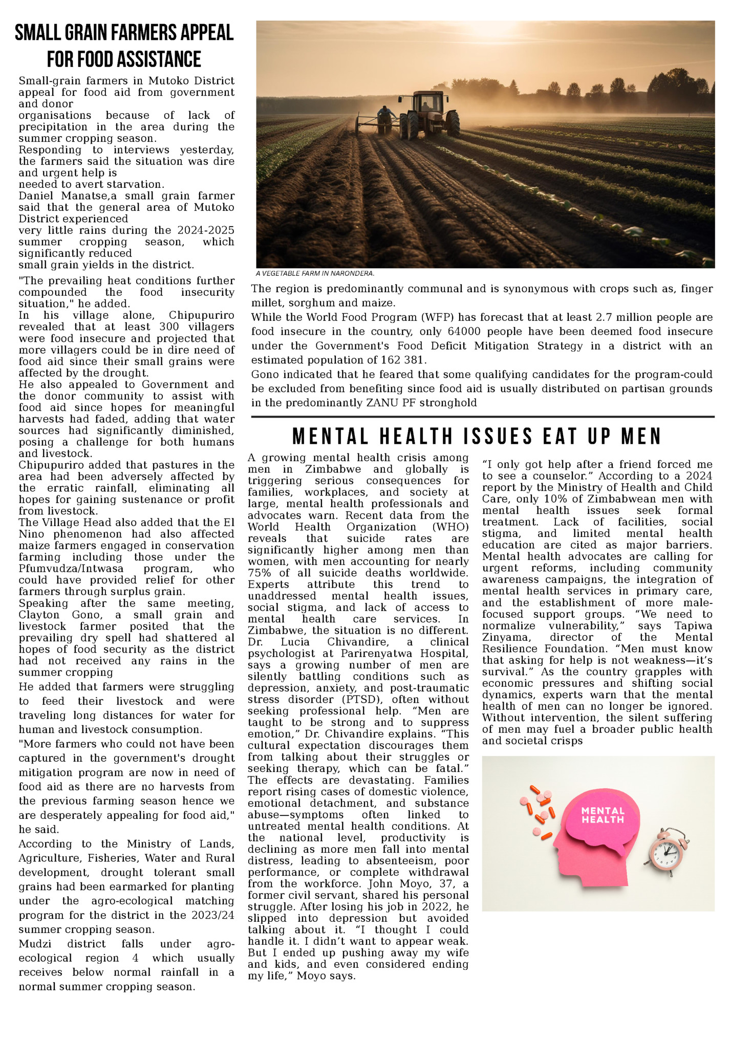 SMALL GRAIN FARMERS APPEAL