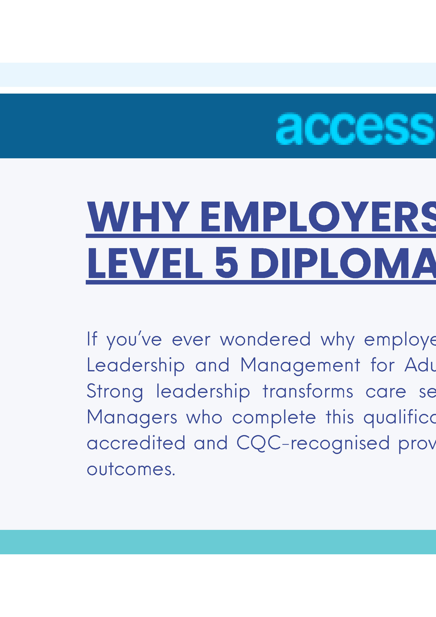 WHY EMPLOYERS VALUE THE NVQ